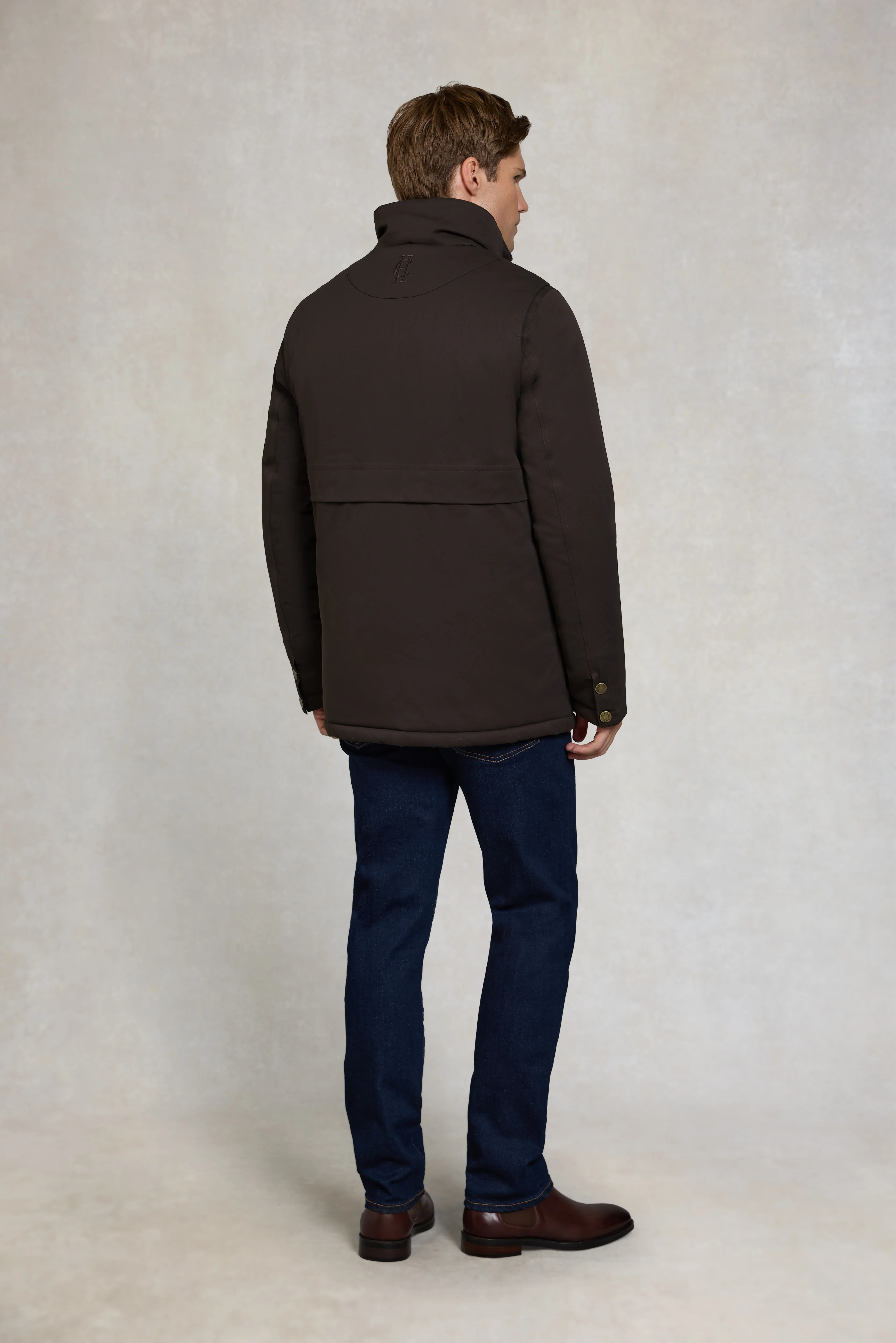 Men's Stamford Field Coat (Chocolate) - Image 6