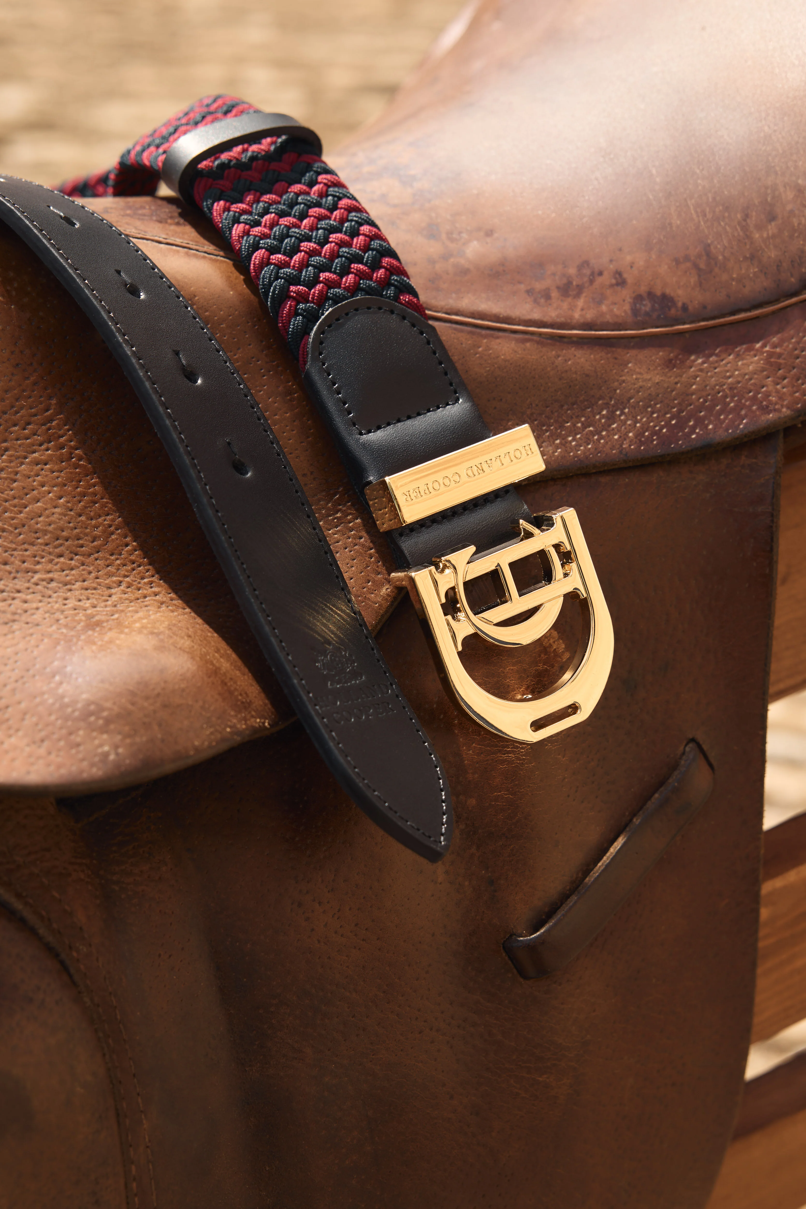 Stirrup Heritage Belt (Oxblood Navy) - Image 3