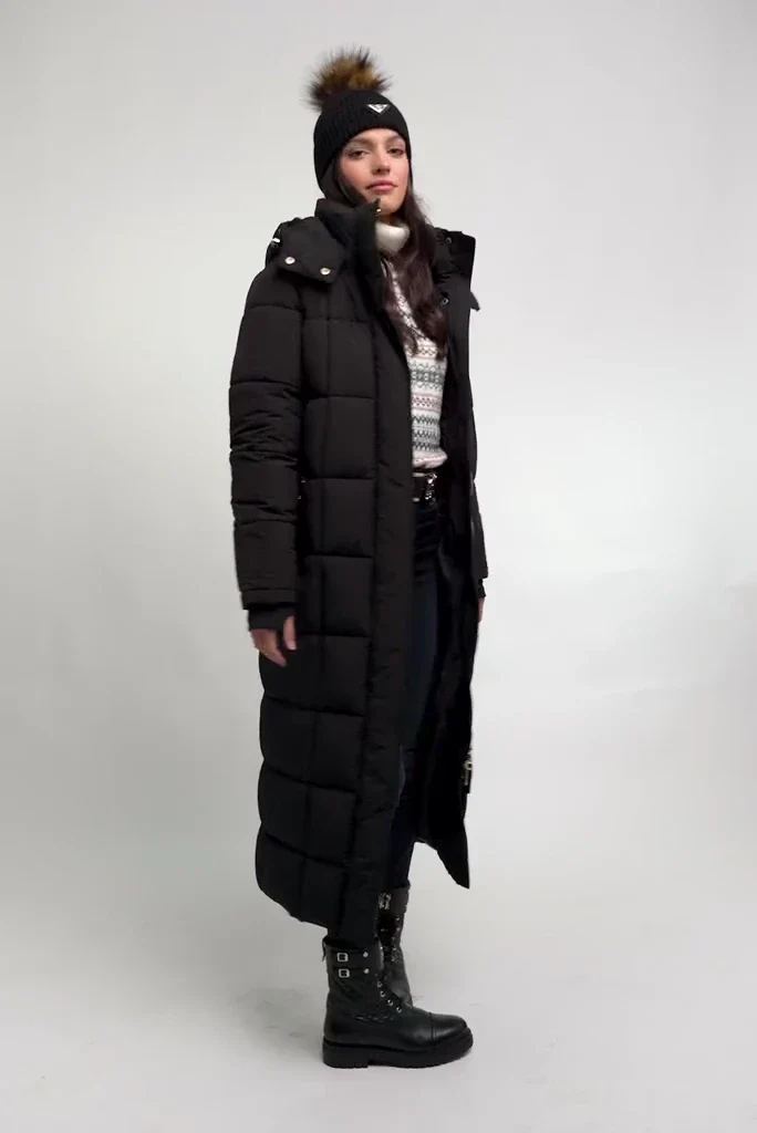 Stoneleigh Longline Coat (Black) - Image 5