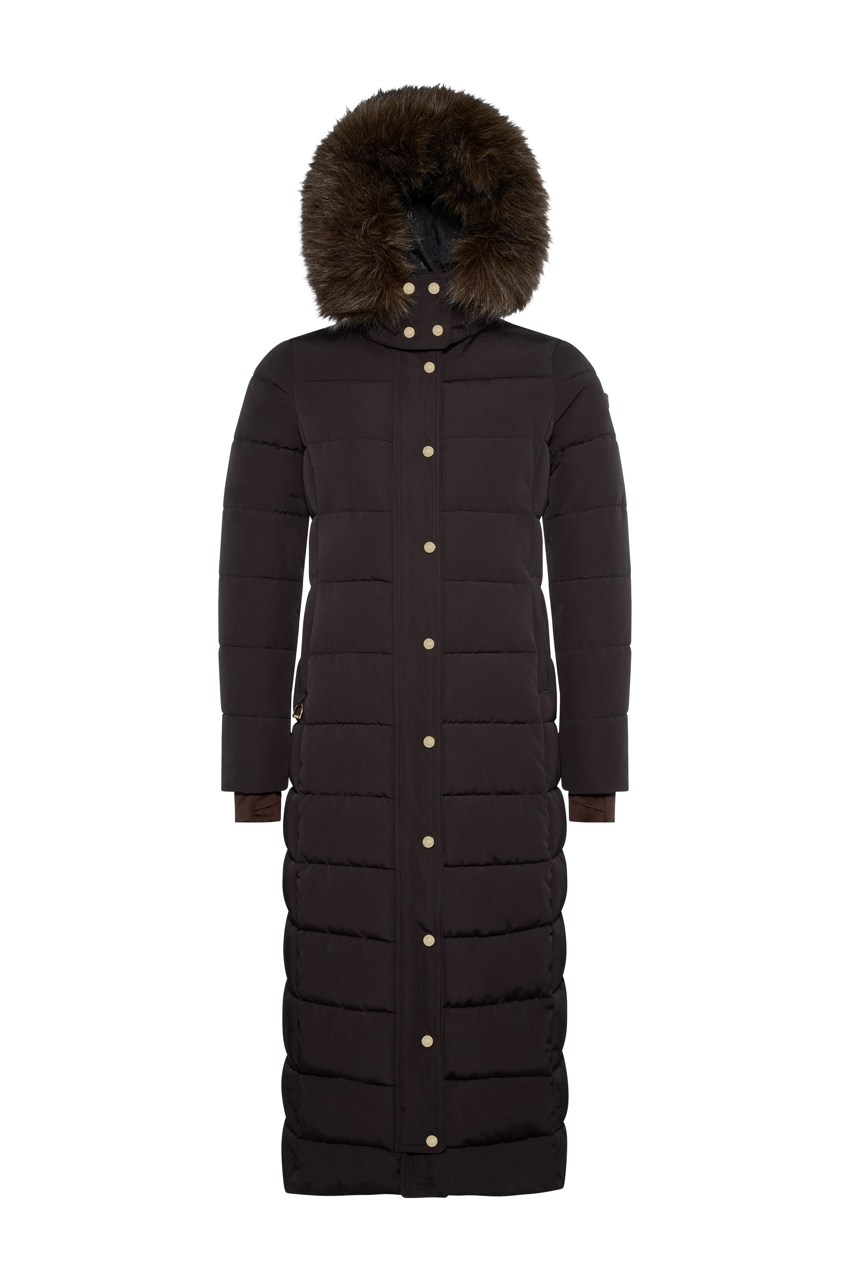 Stoneleigh Longline Coat (Chocolate) - Image 4