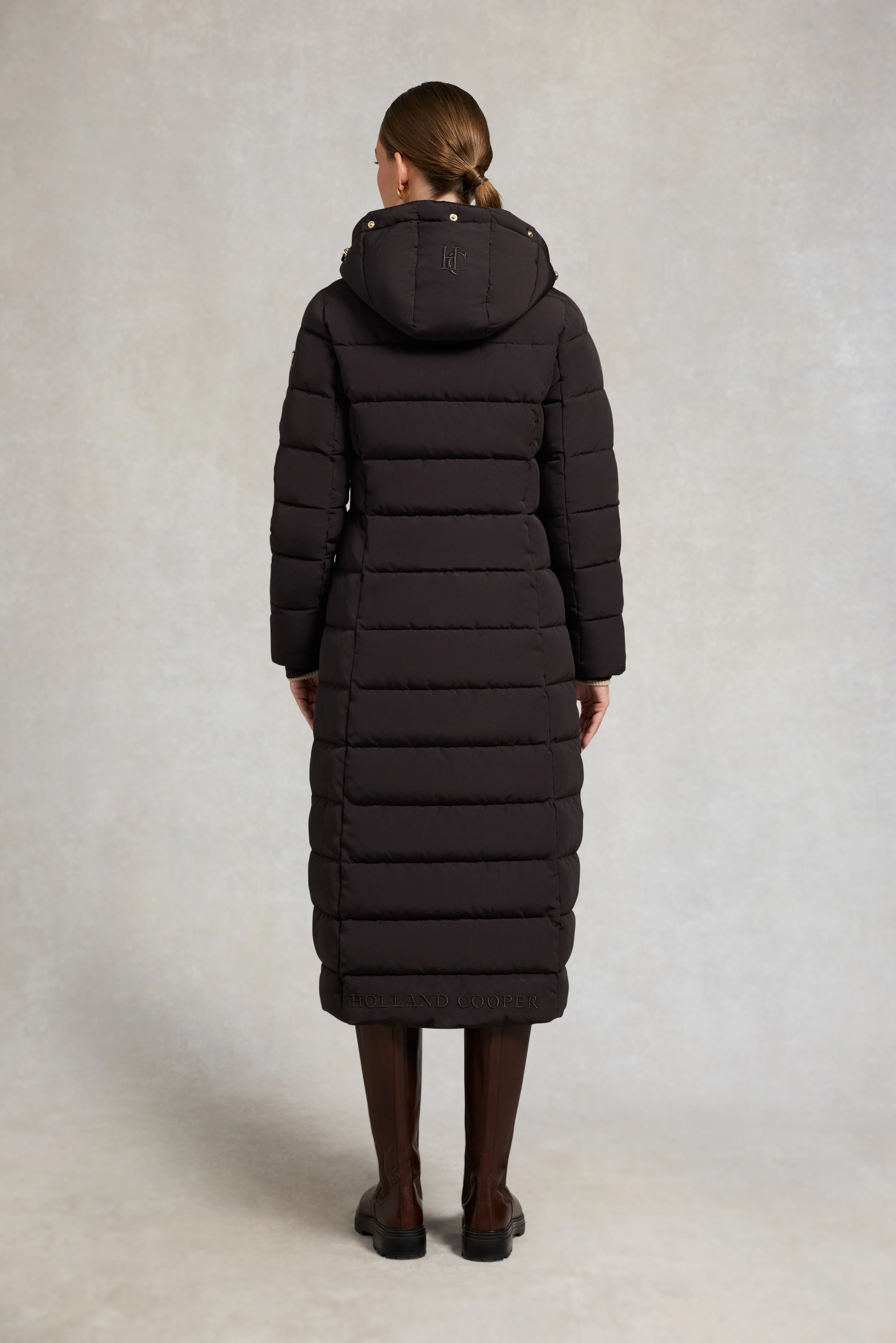 Stoneleigh Longline Coat (Chocolate) - Image 6