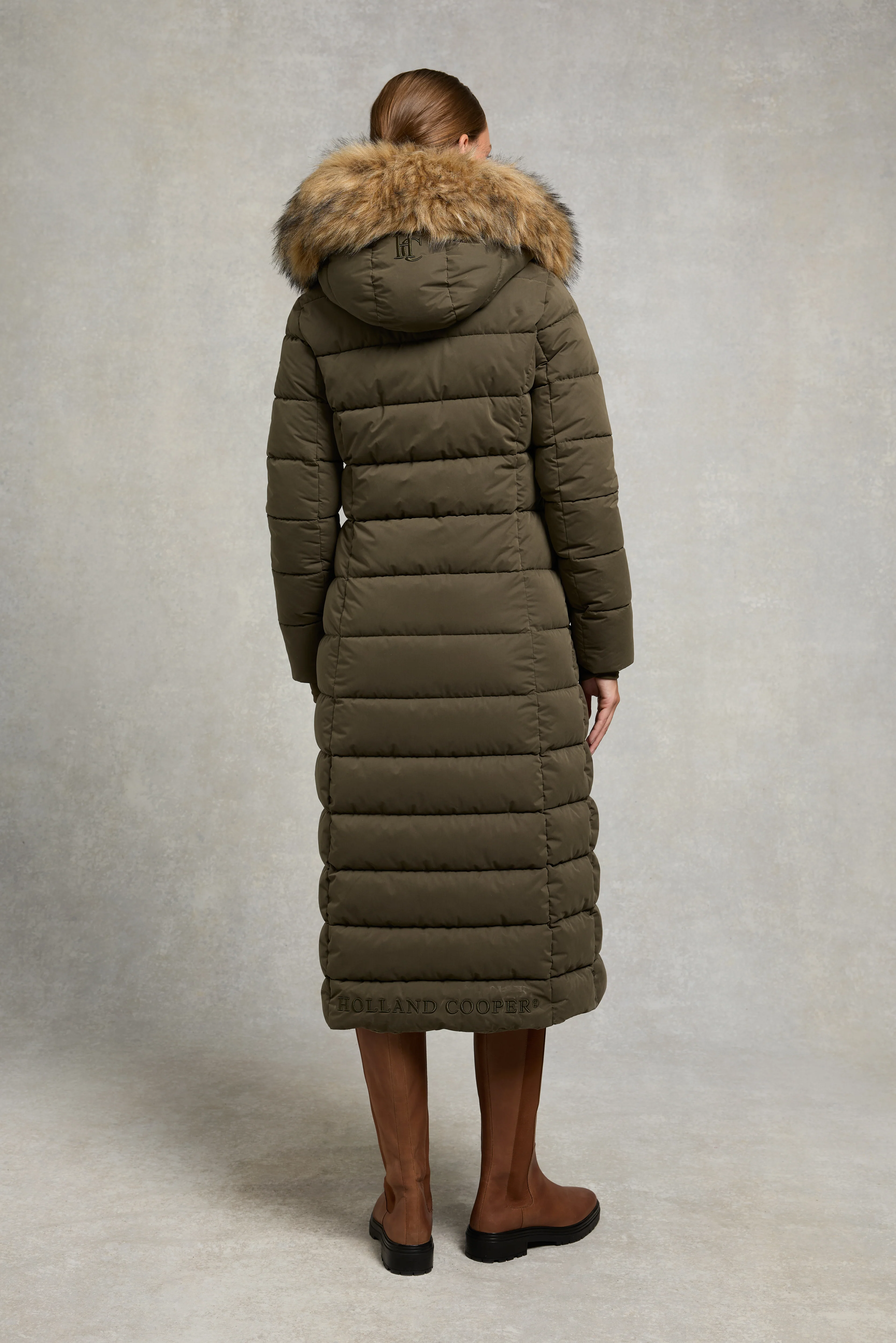Stoneleigh Longline Coat (Heritage Khaki) - Image 5