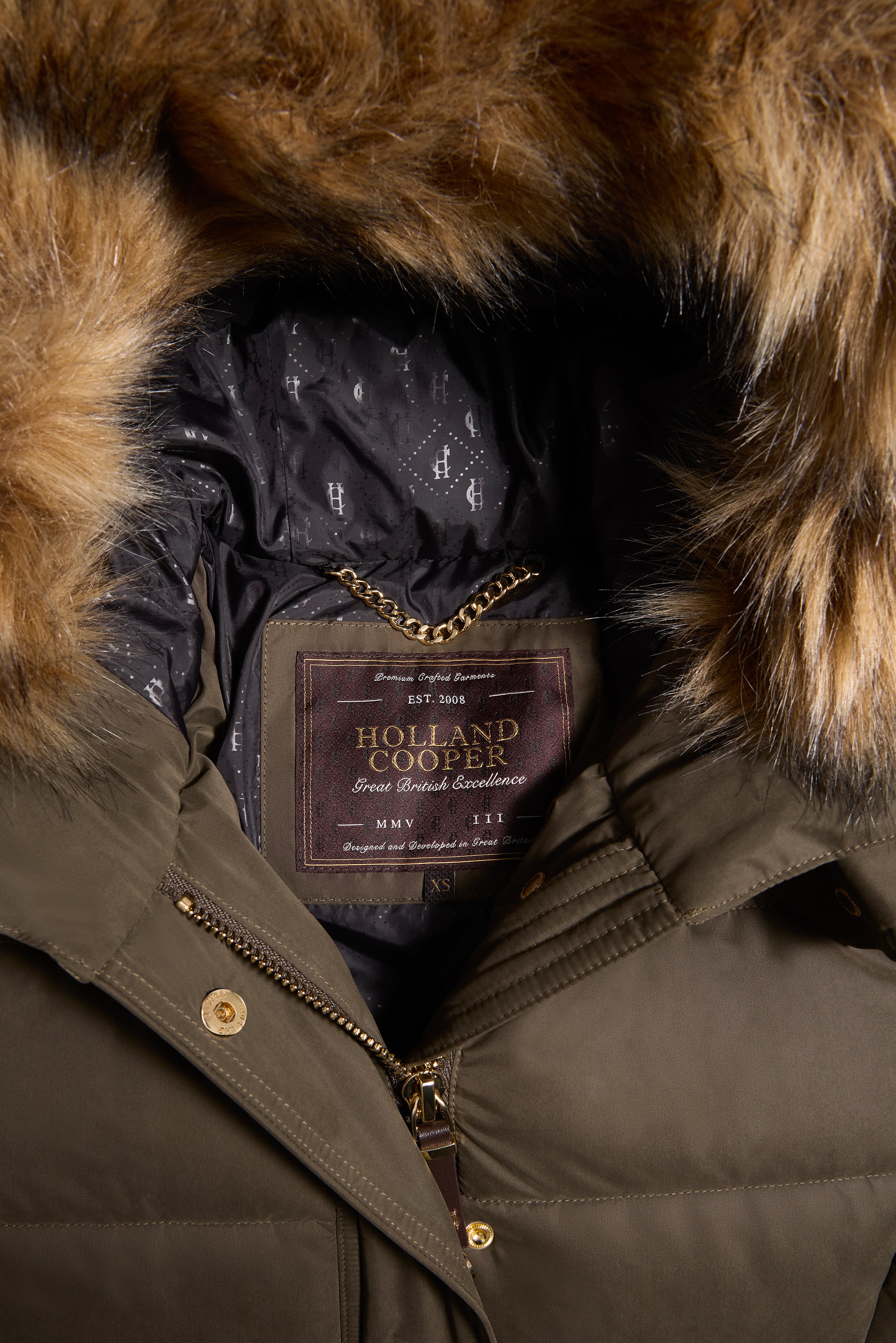 Stoneleigh Longline Coat (Heritage Khaki) - Image 7