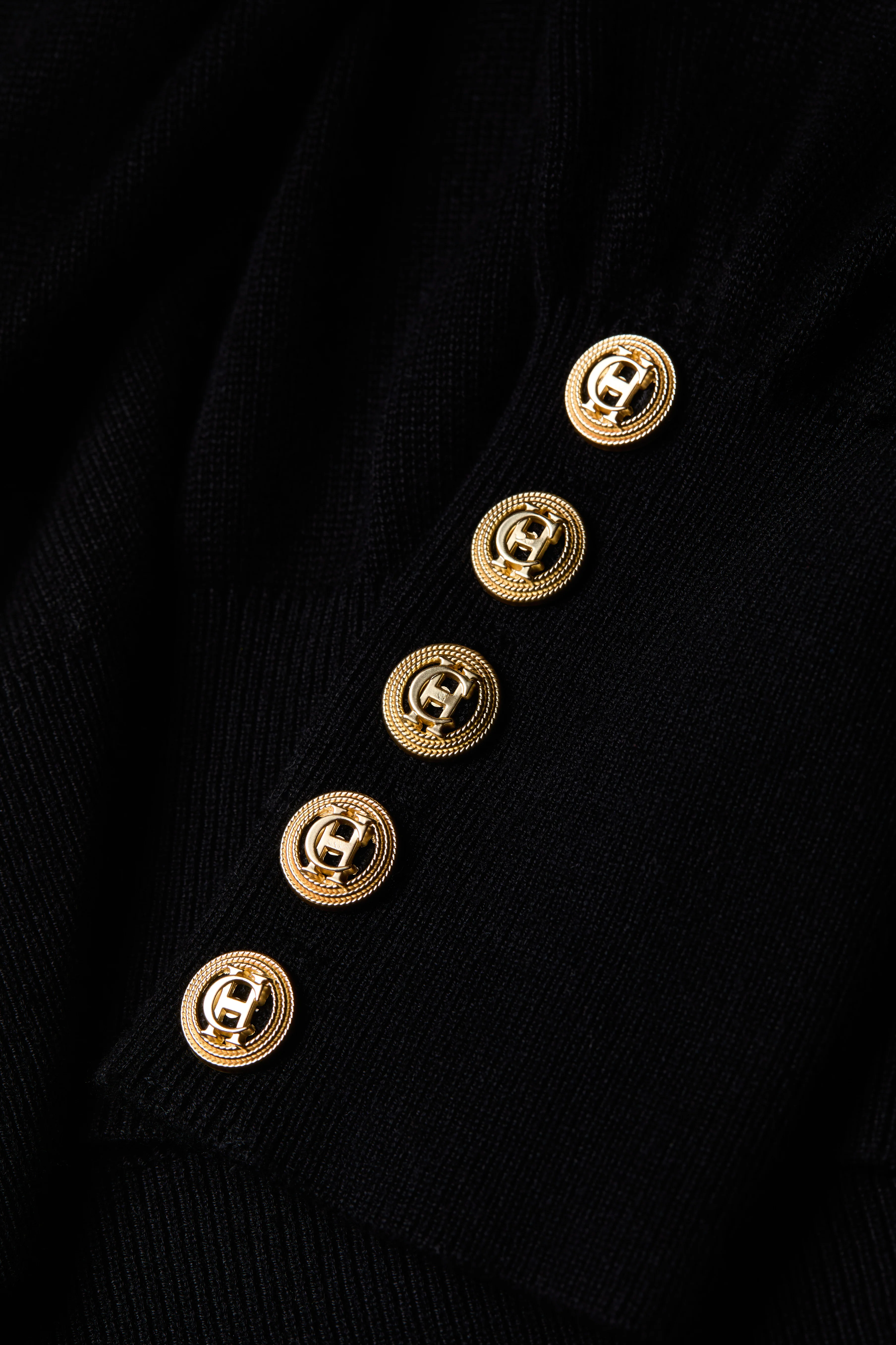Structured Kelsie Roll Neck Knit (Black) - Image 7