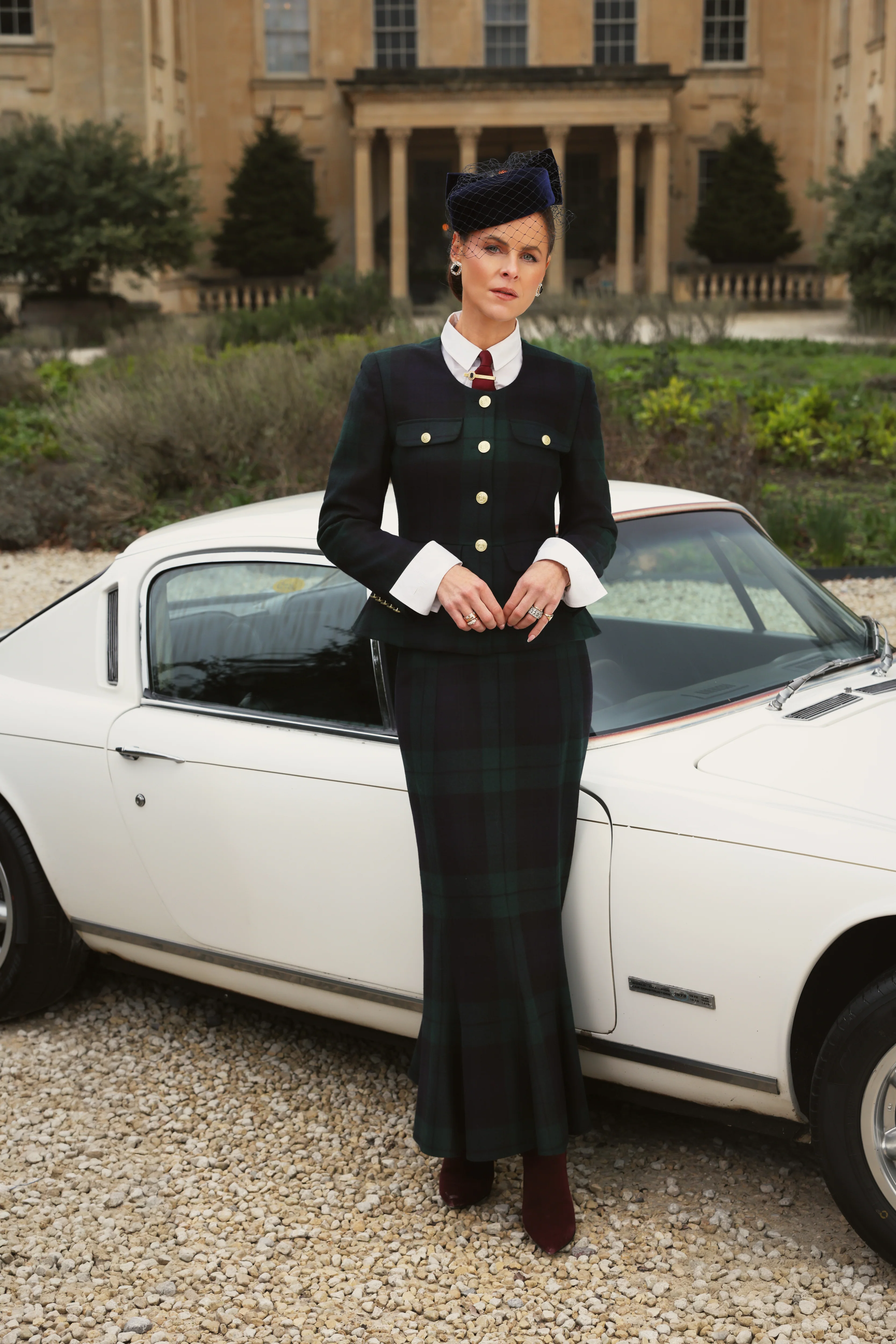 Tailored Peplum Jacket (Blackwatch) - Image 2
