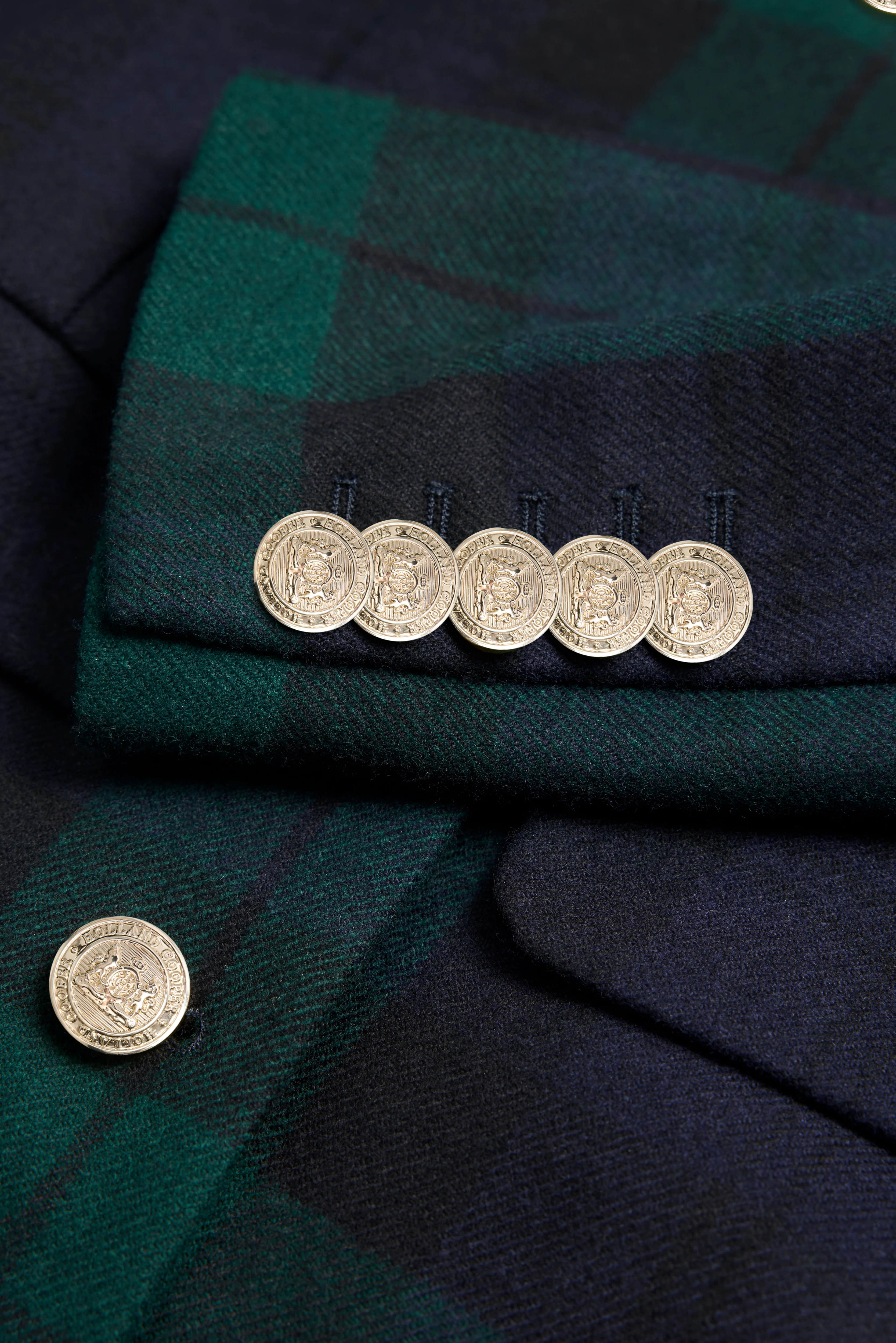 Tailored Peplum Jacket (Blackwatch) - Image 6
