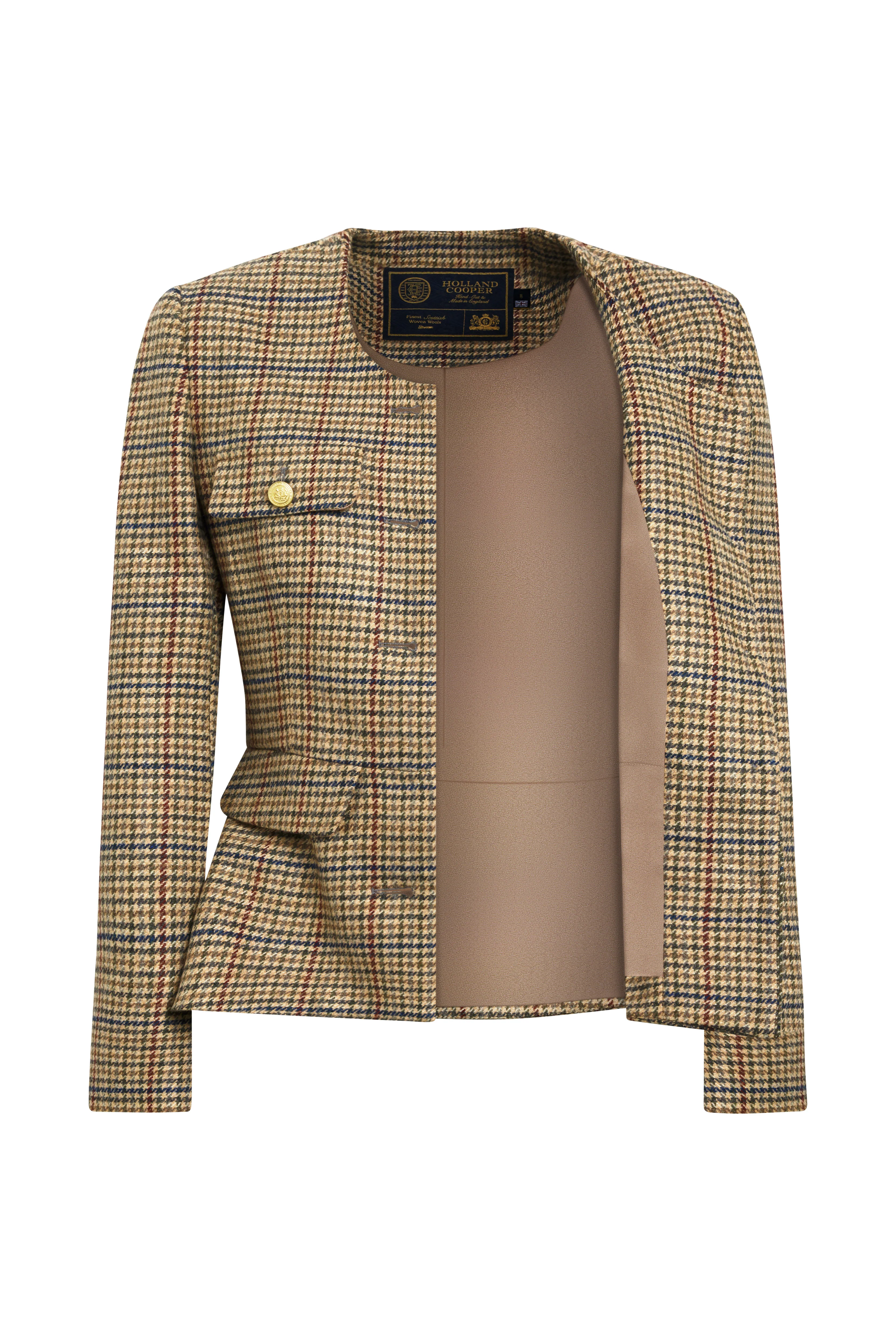 Tailored Peplum Jacket (Millen Gordon Tweed) - Image 5