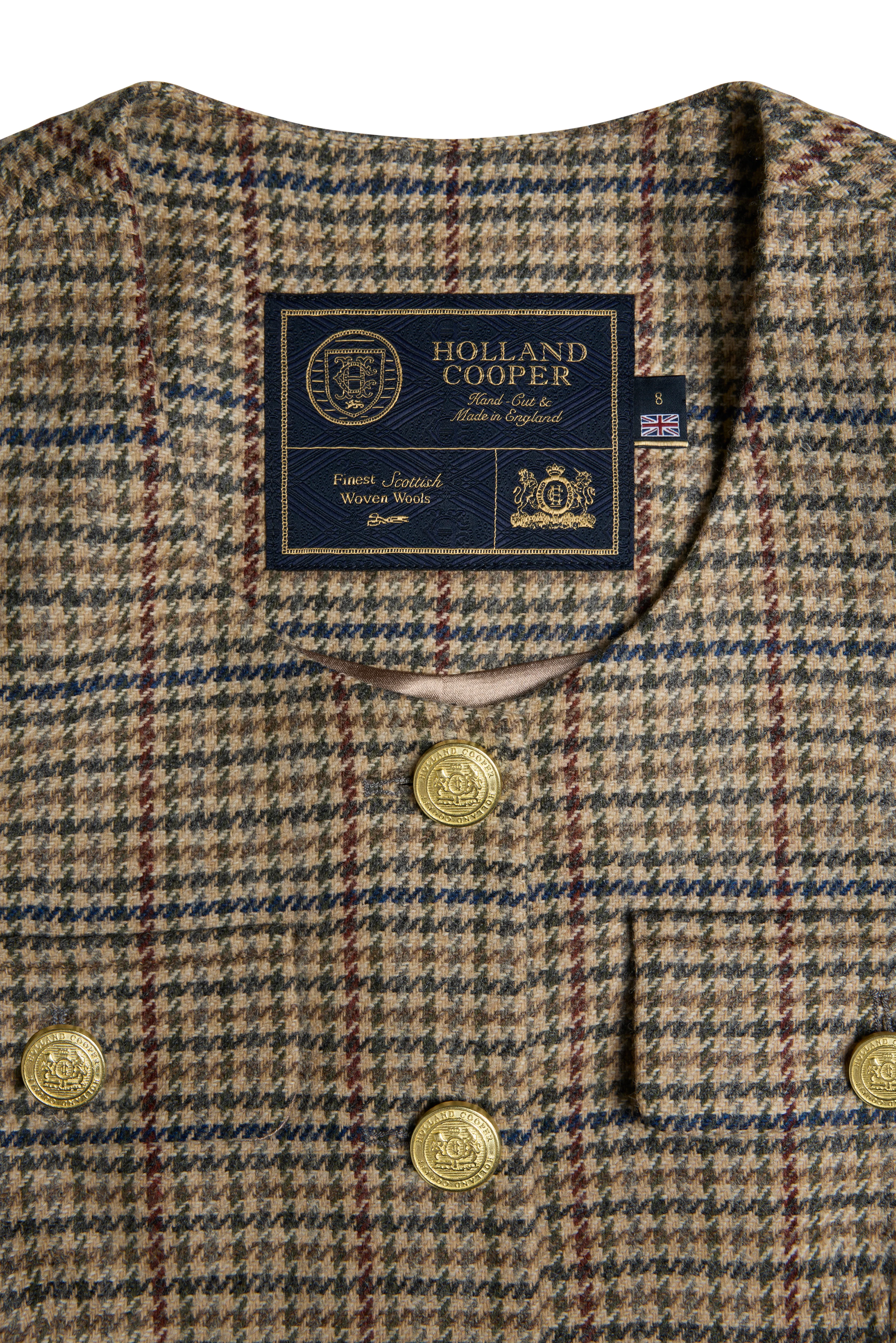Tailored Peplum Jacket (Millen Gordon Tweed) - Image 8