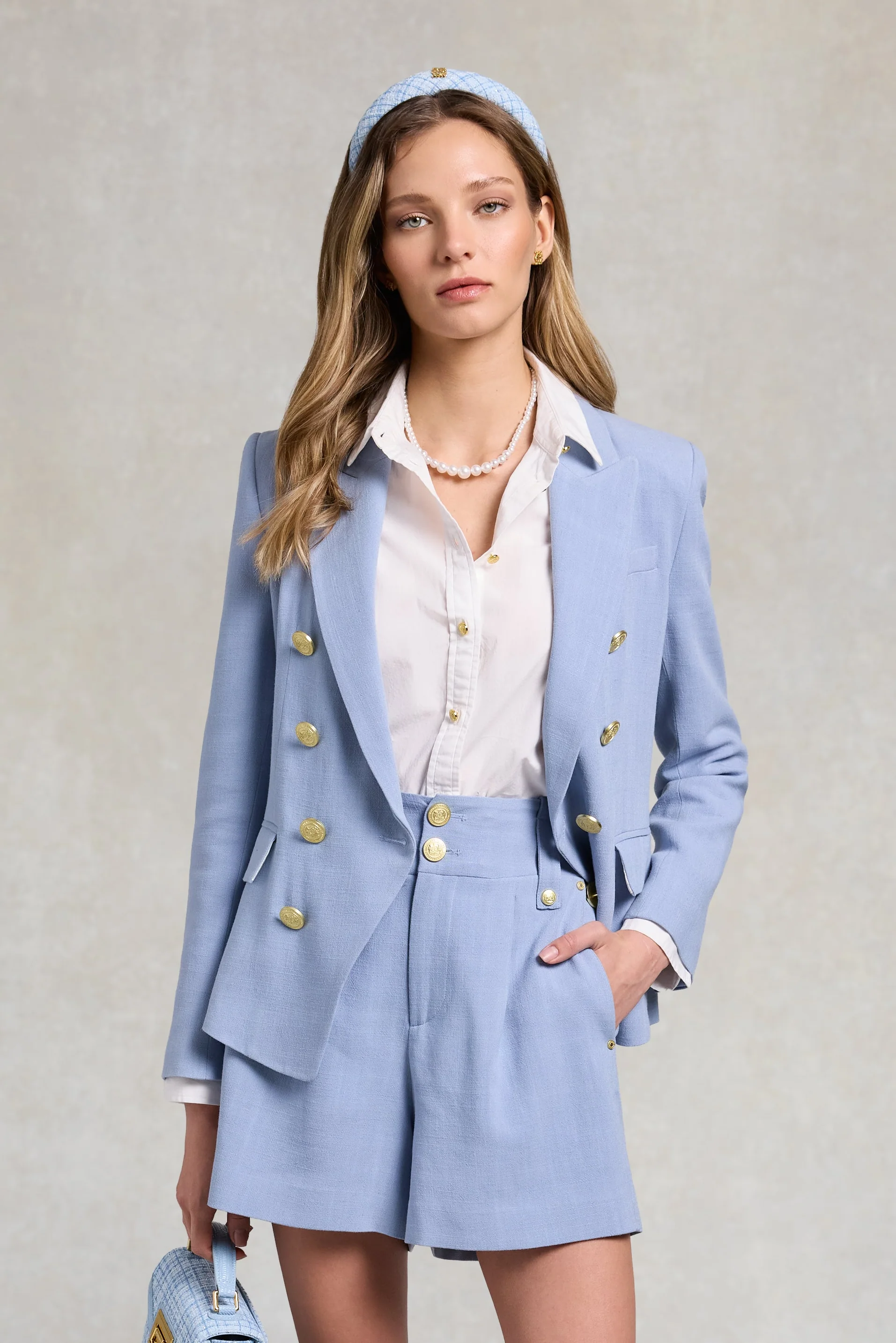 Tailored Short (Ice Blue Linen) - Image 4