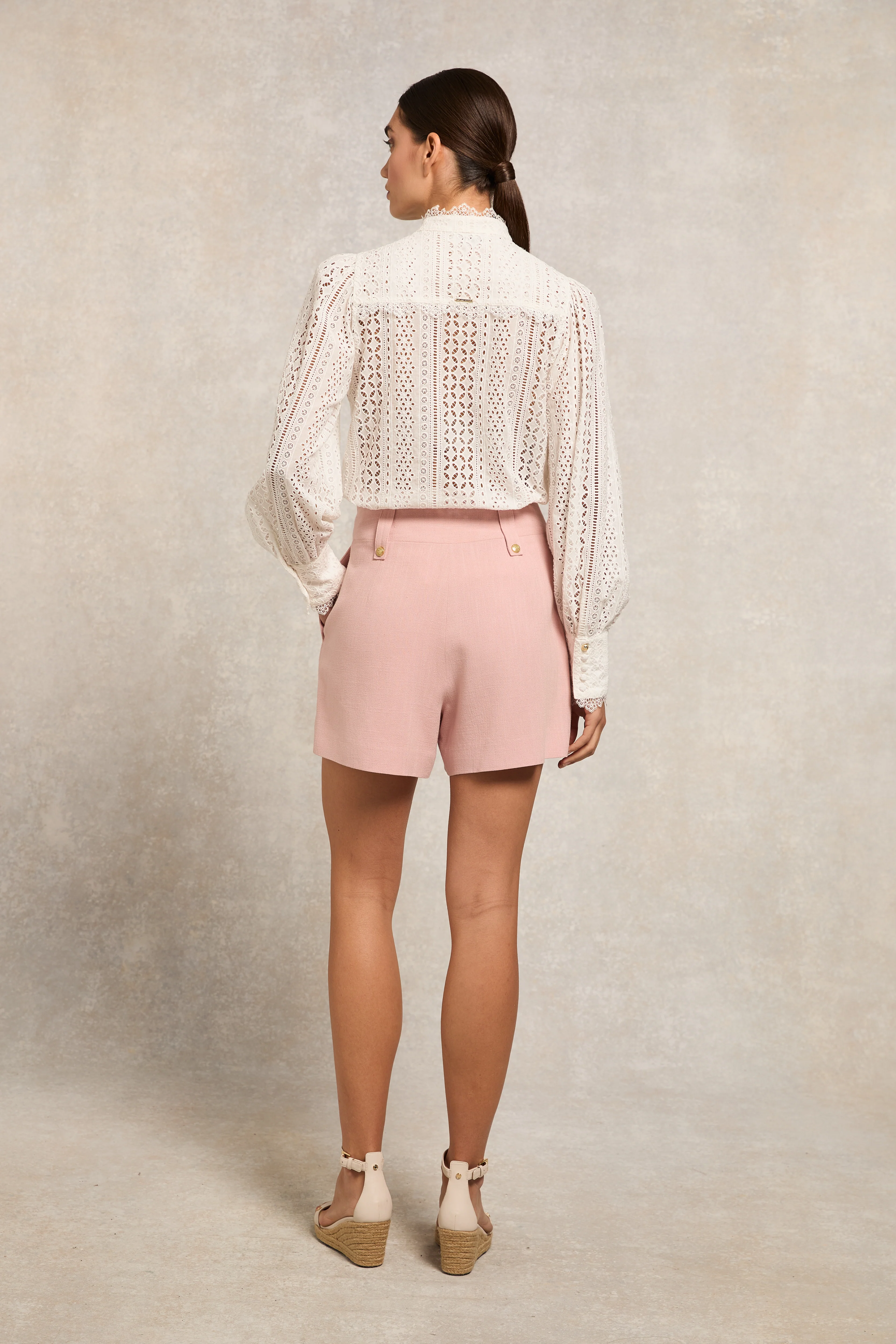 Tailored Short (Pink Linen) - Image 8