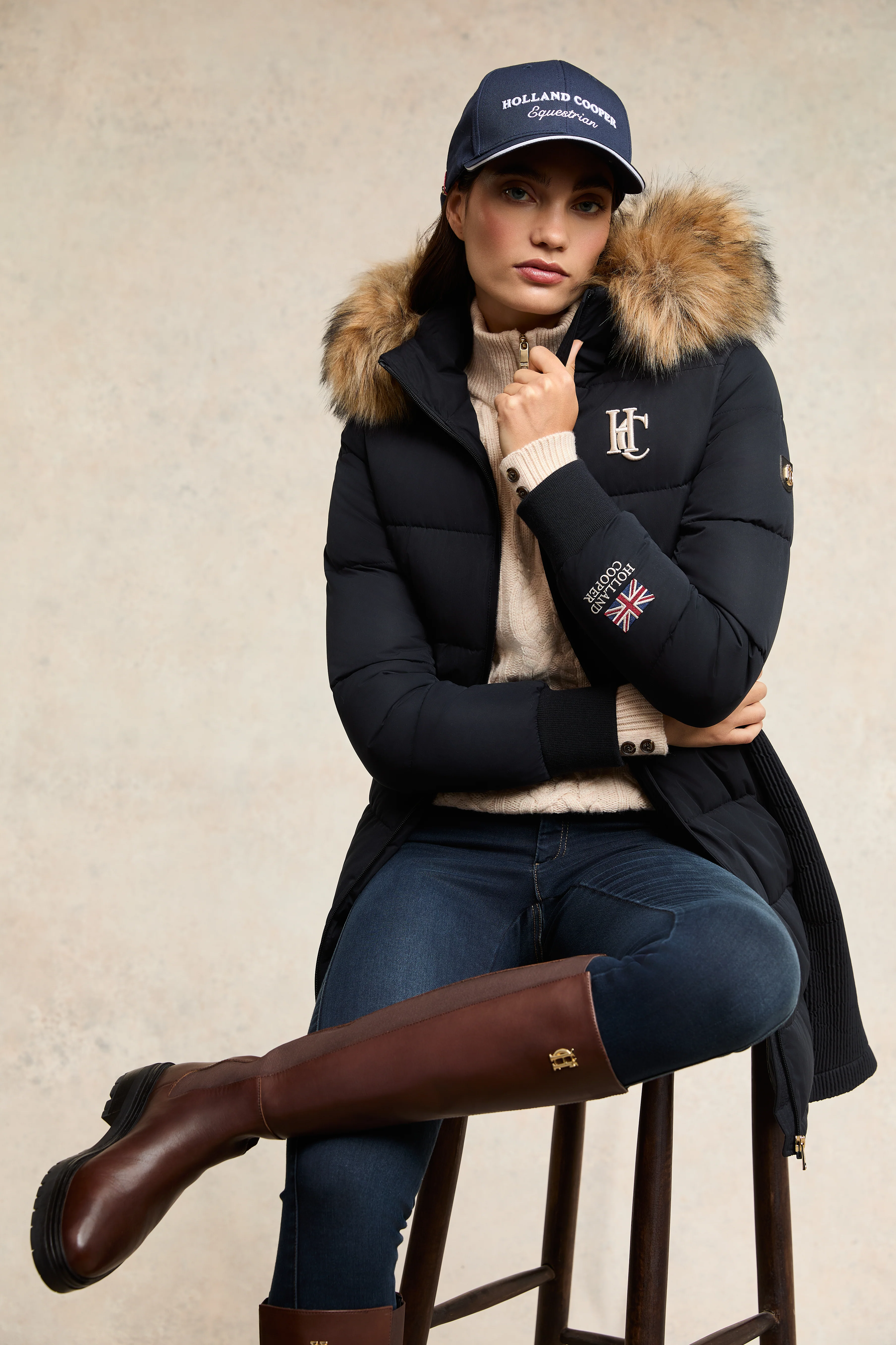 Team Padded Coat (Ink Navy) - Image 7