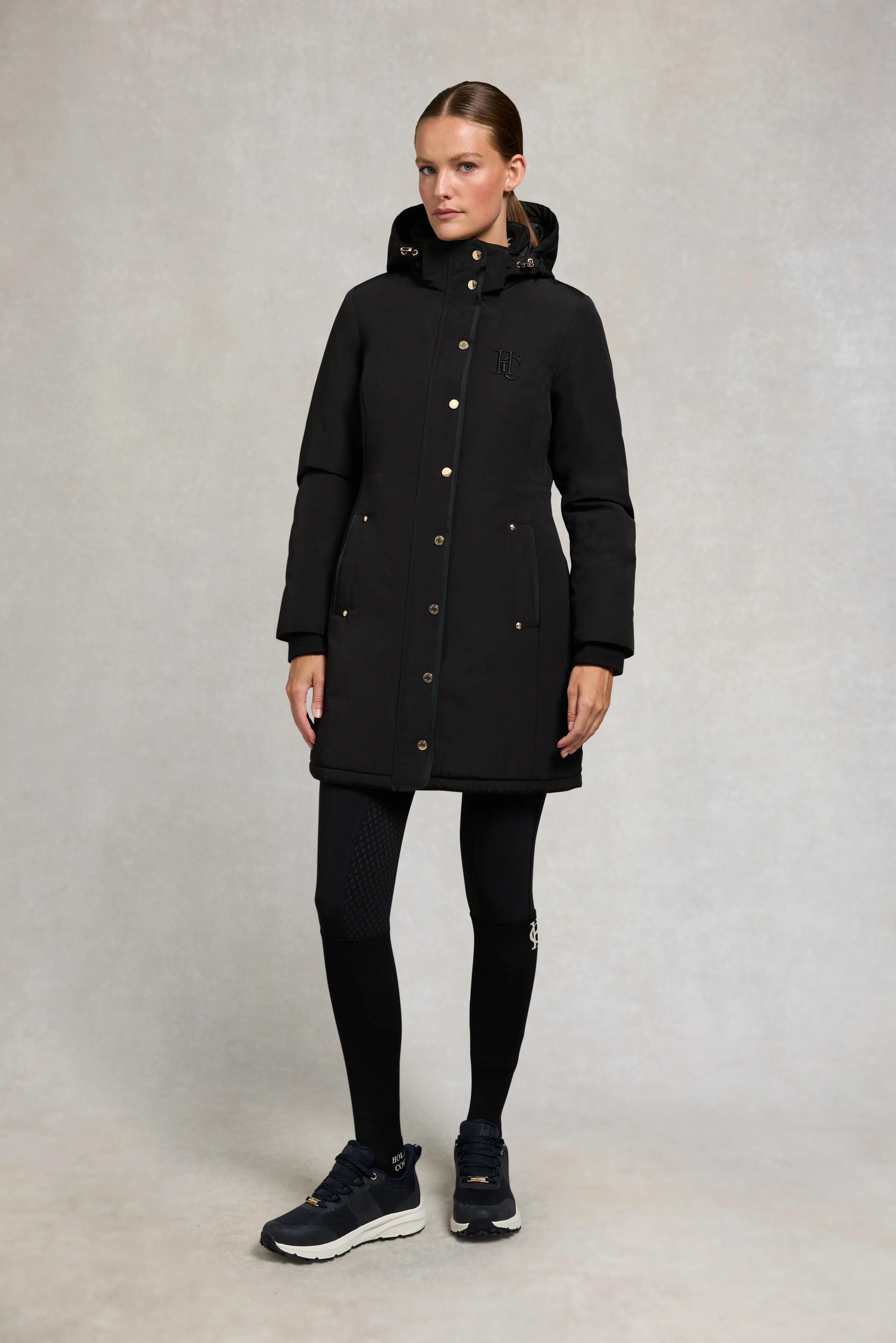 Team Waterproof Coat (Black) - Image 10