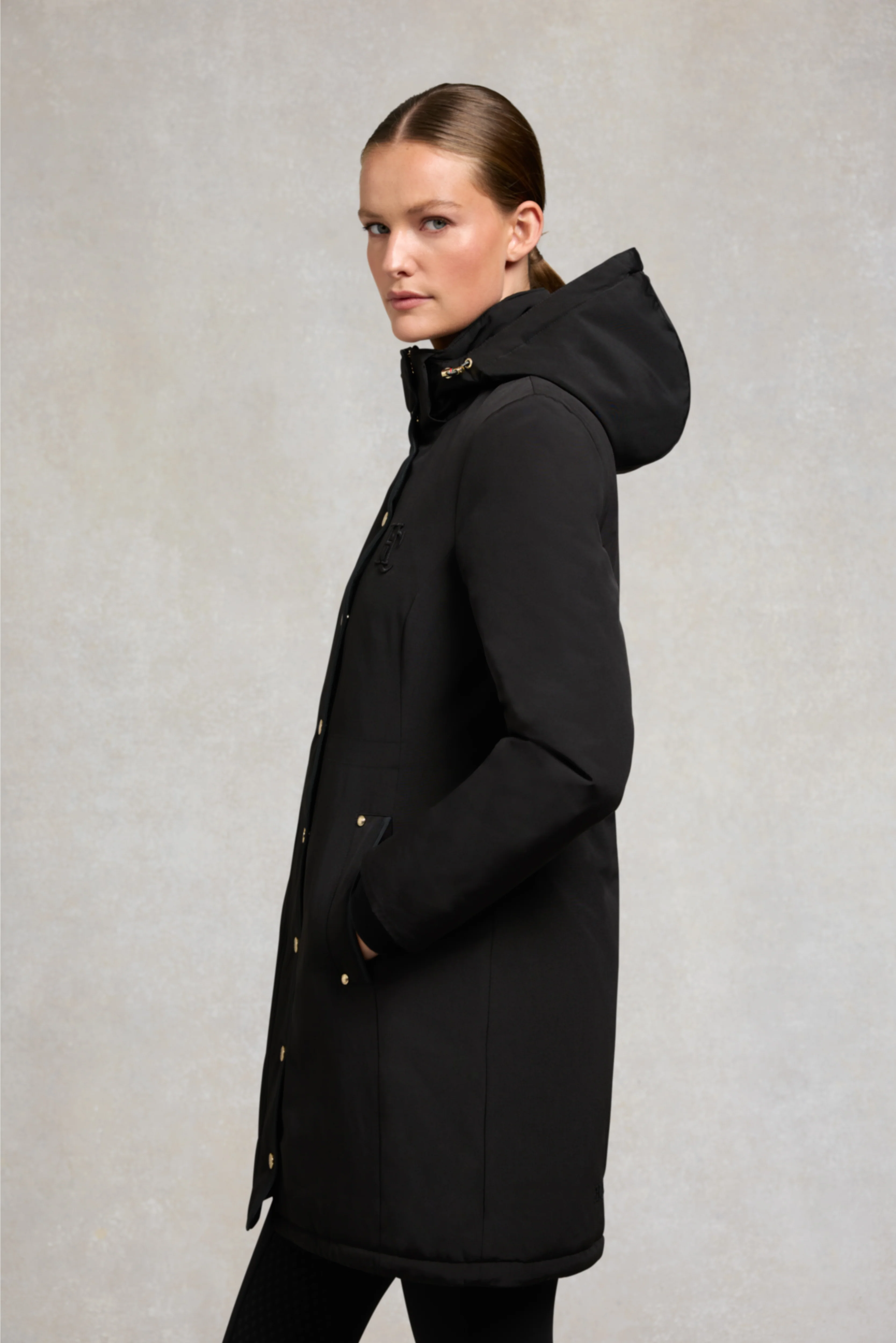 Team Waterproof Coat (Black) - Image 8