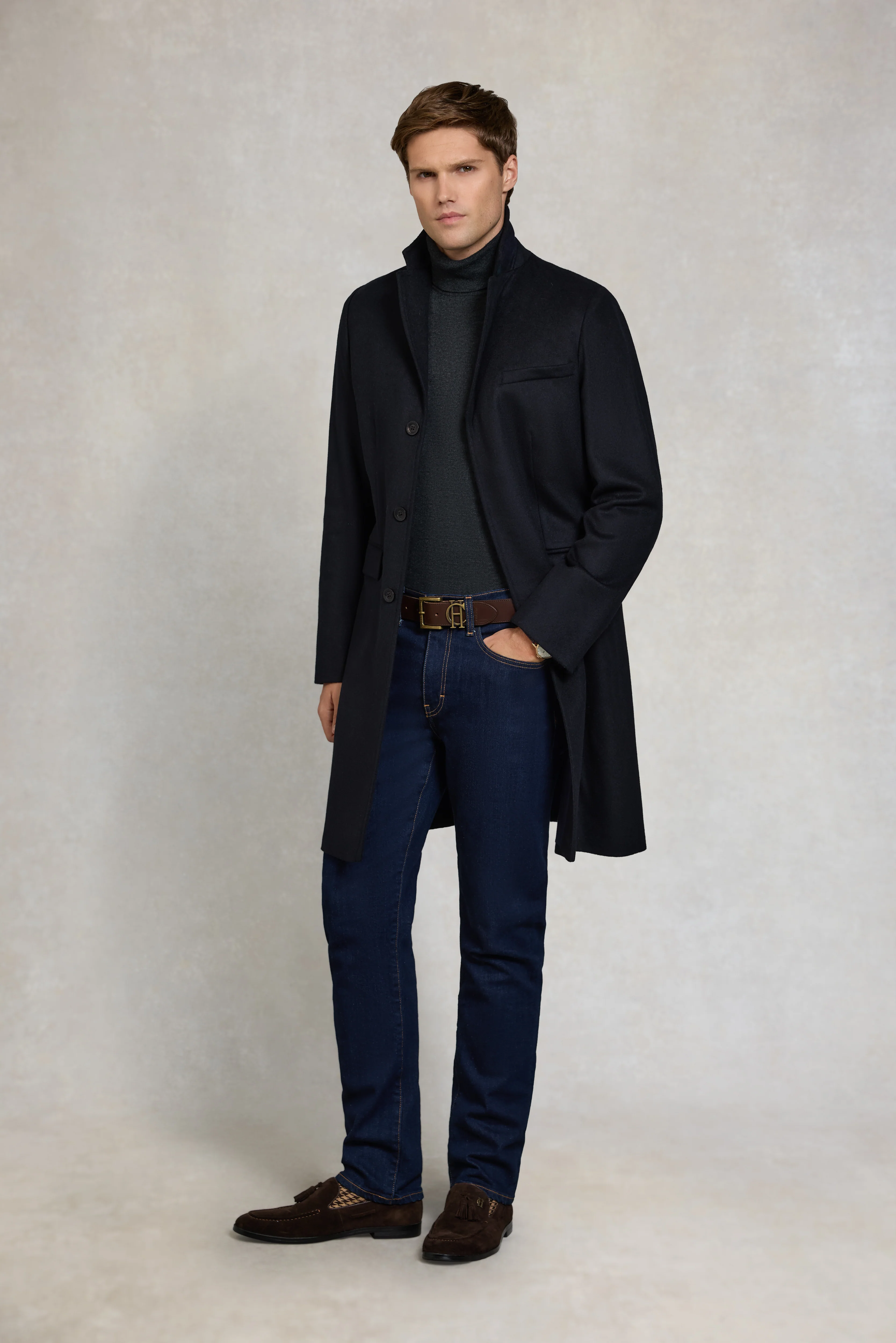 The Cheltenham Coat (Soft Navy) - Image 2