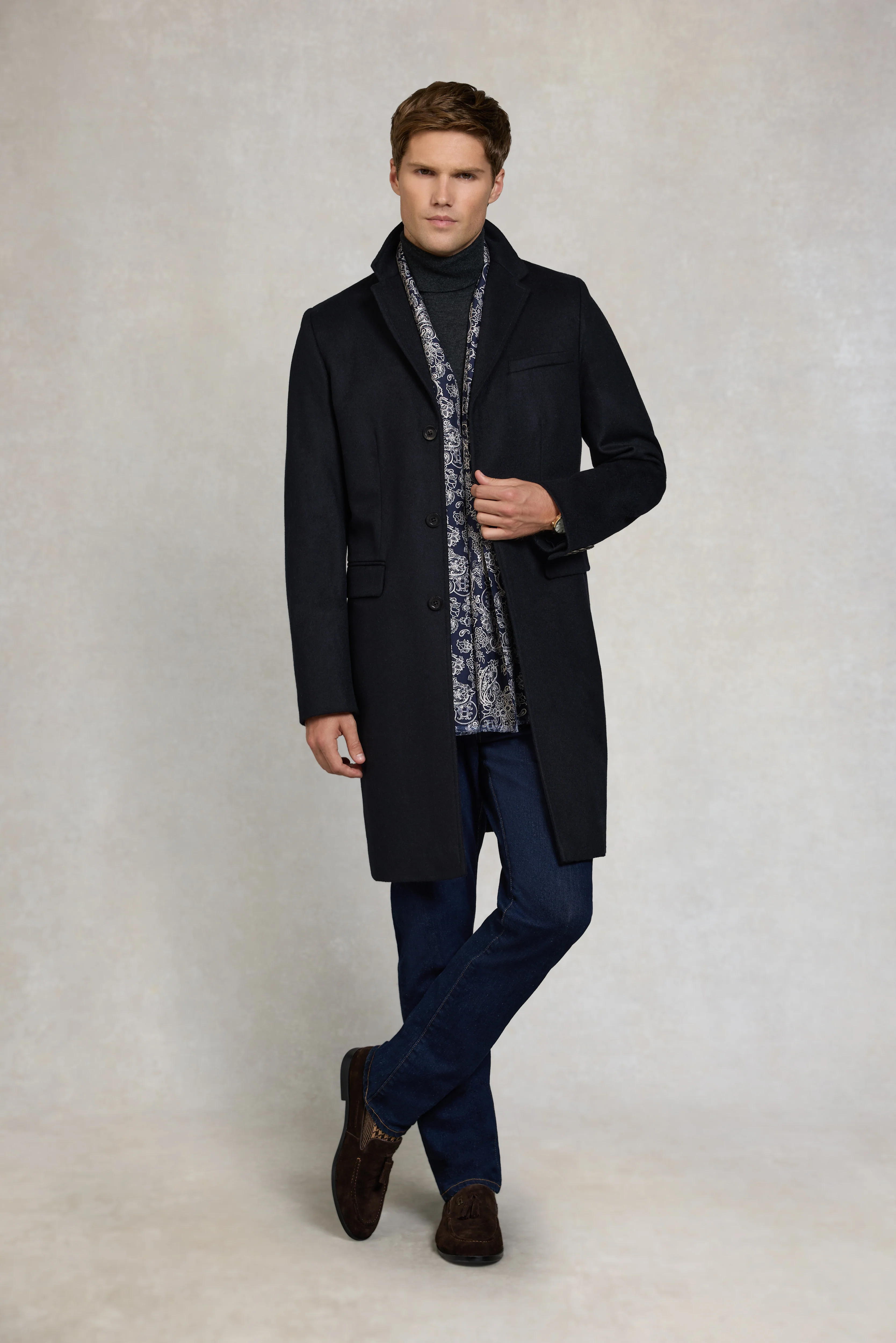 The Cheltenham Coat (Soft Navy) - Image 5
