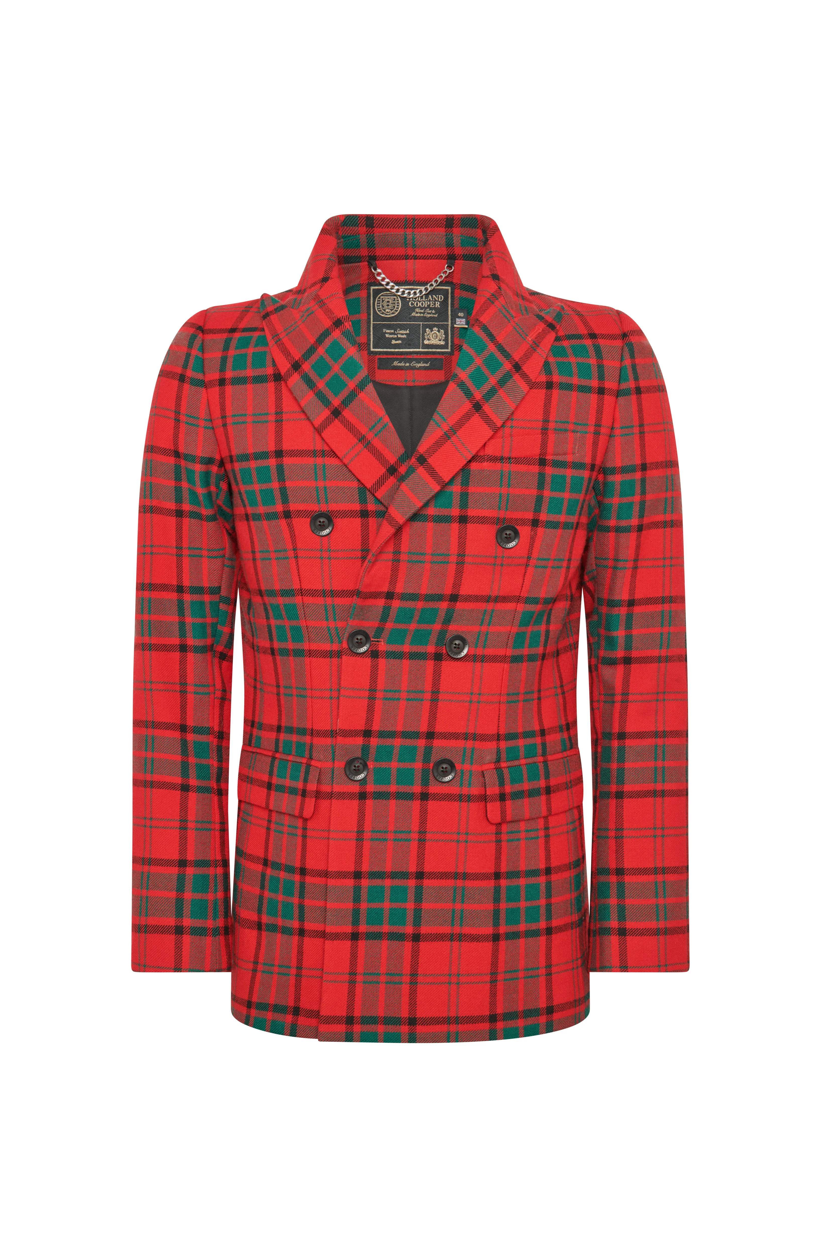 The Double Breasted Blazer (Red Tartan) - Image 3