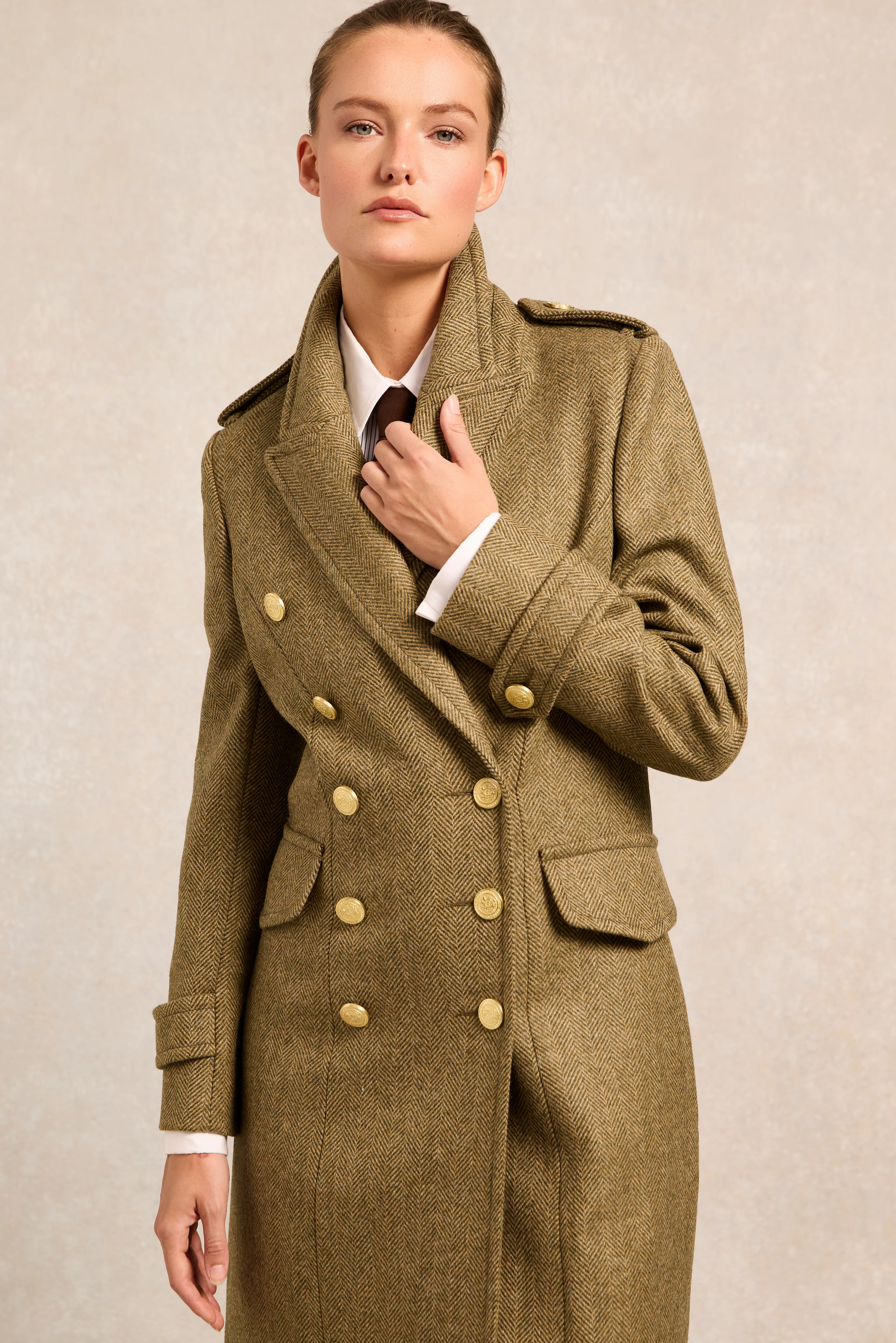 The Great Coat (Moss Herringbone) - Image 7