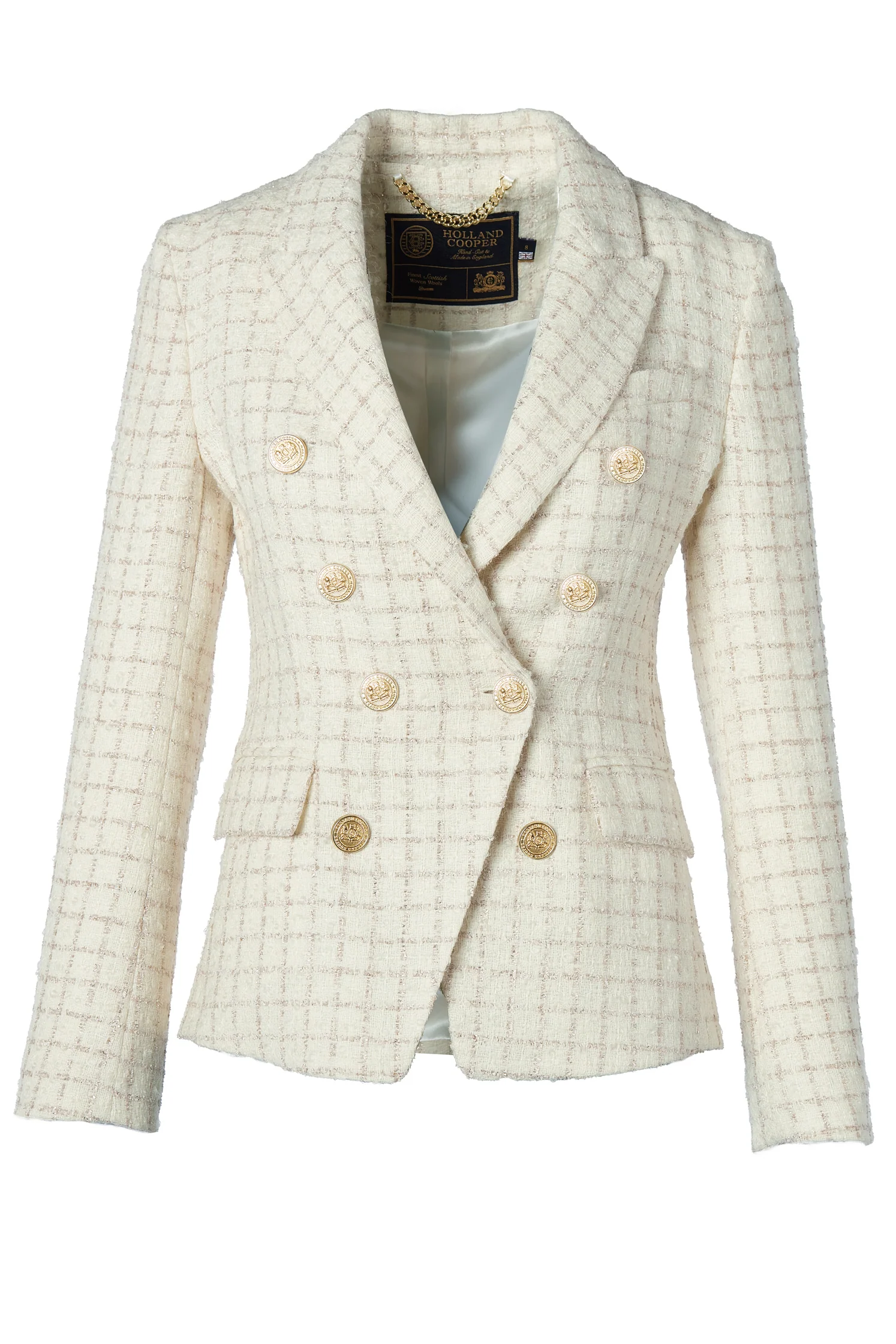 The Ivory Sparkle Tweed Suit - Image 4
