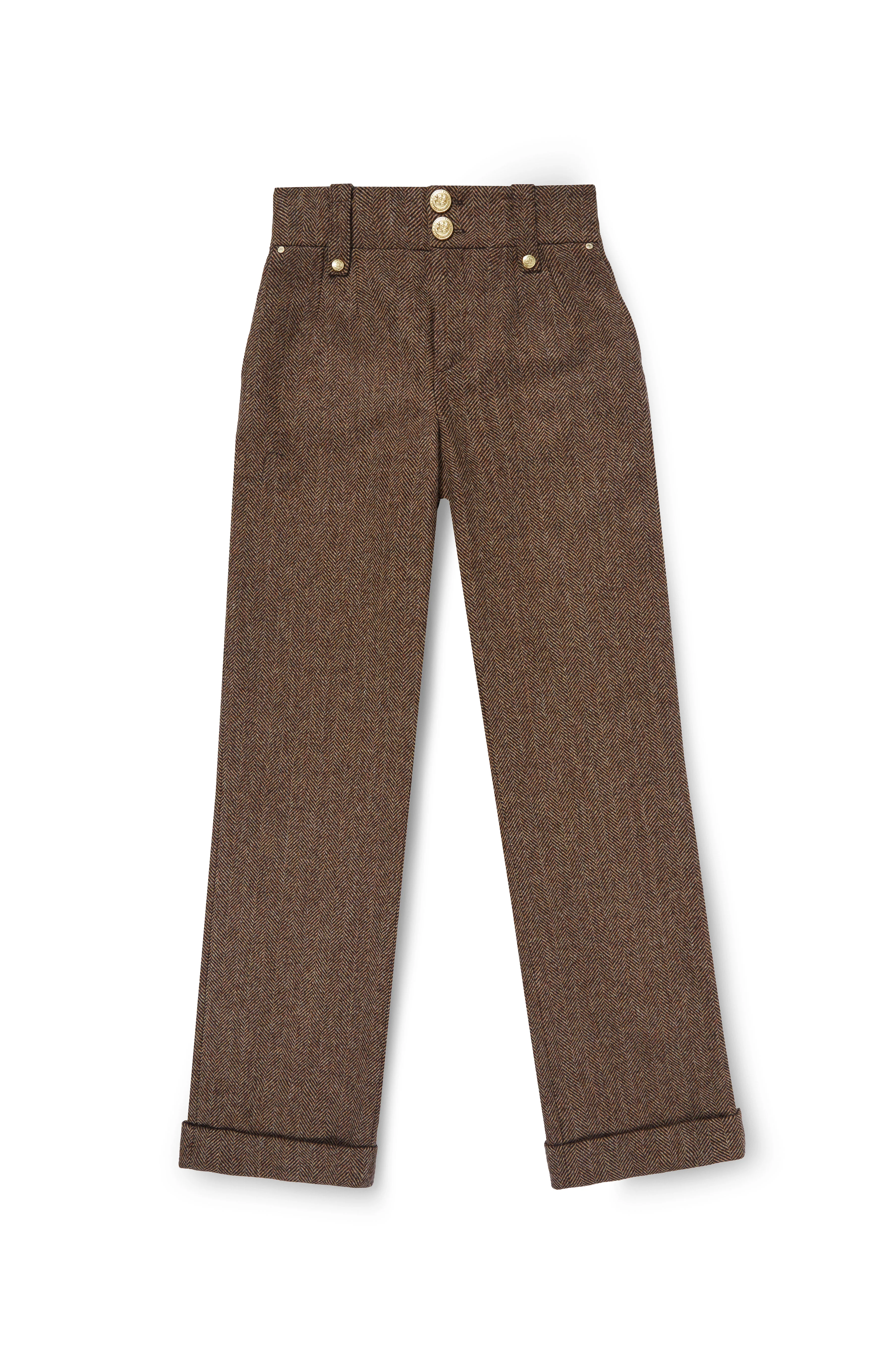 The Large Scale Brown Herringbone Suit - Image 5