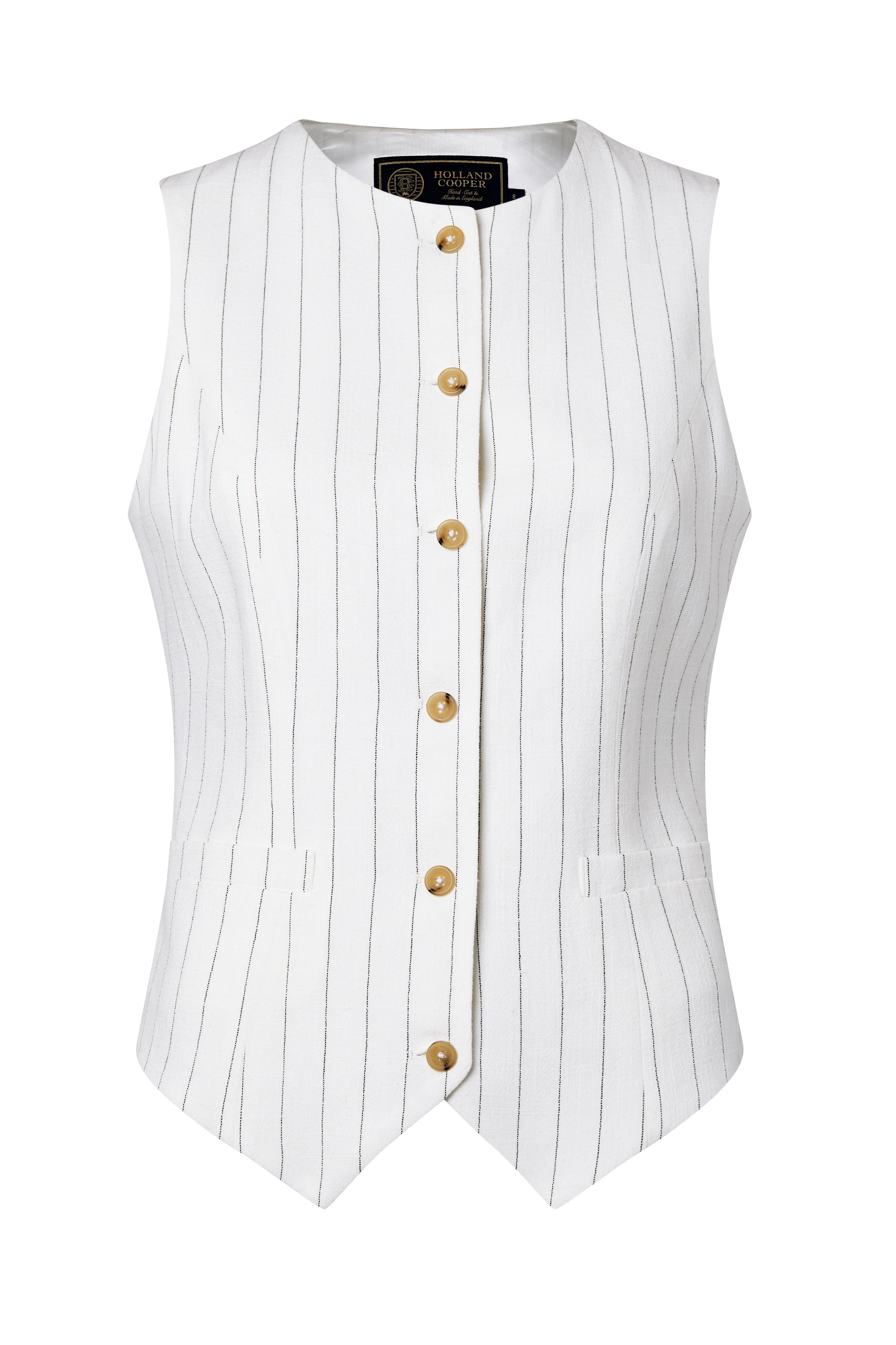 The Oyster Linen Pinstripe Suit - Image 6