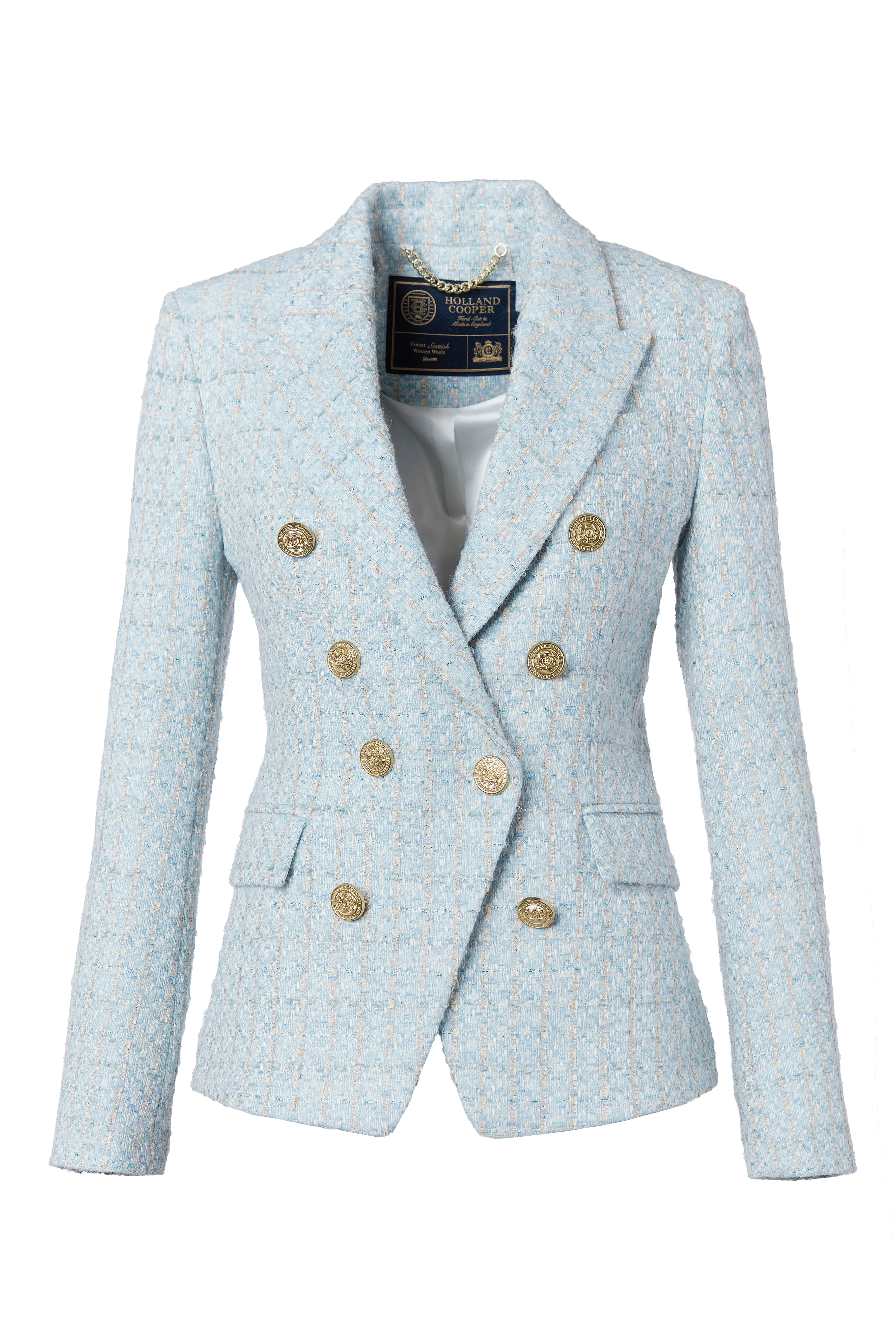 The Sky Blue Boucle Suit - Image 3