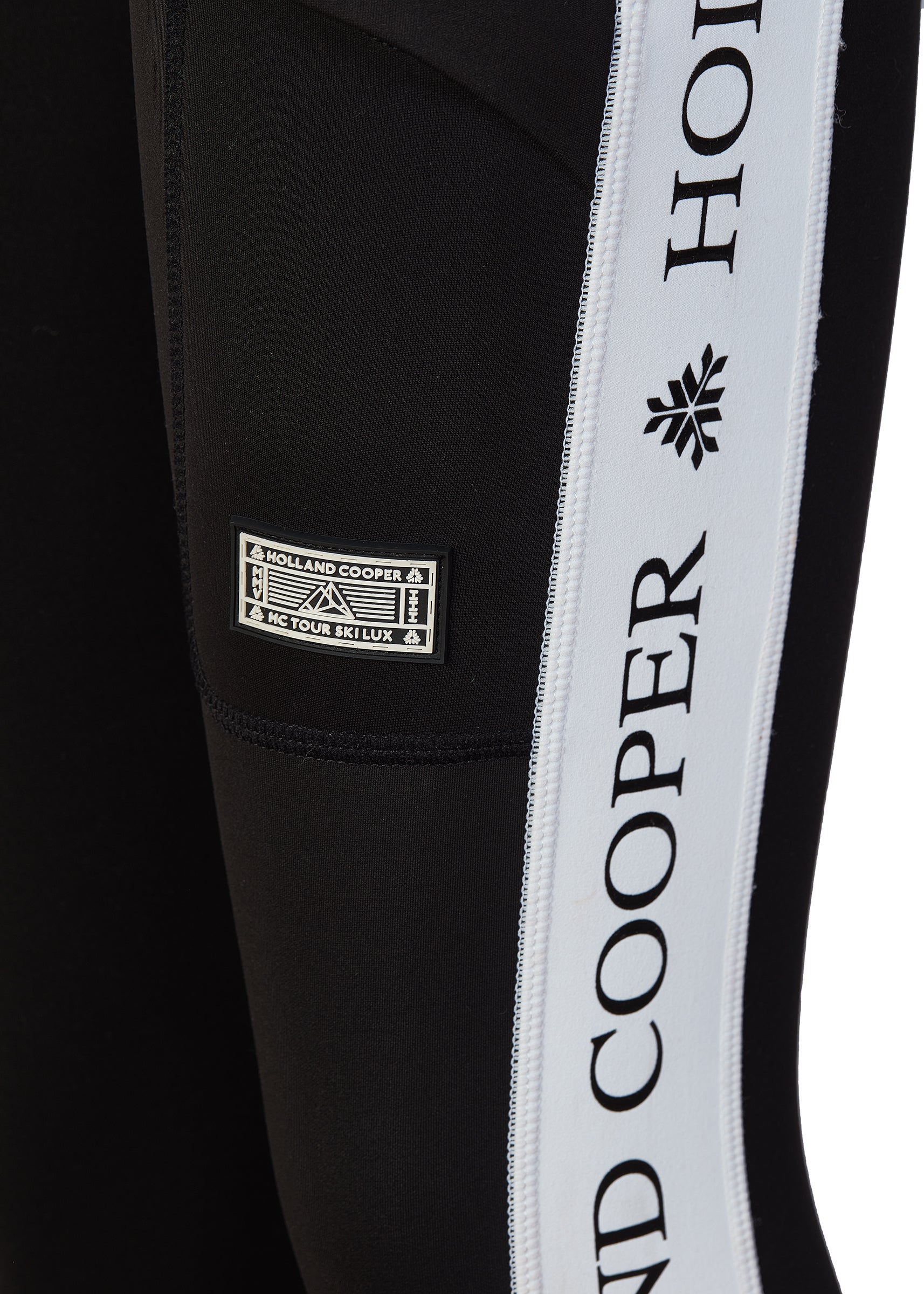 Thermal Panel Ski Leggings (Black) - Image 6