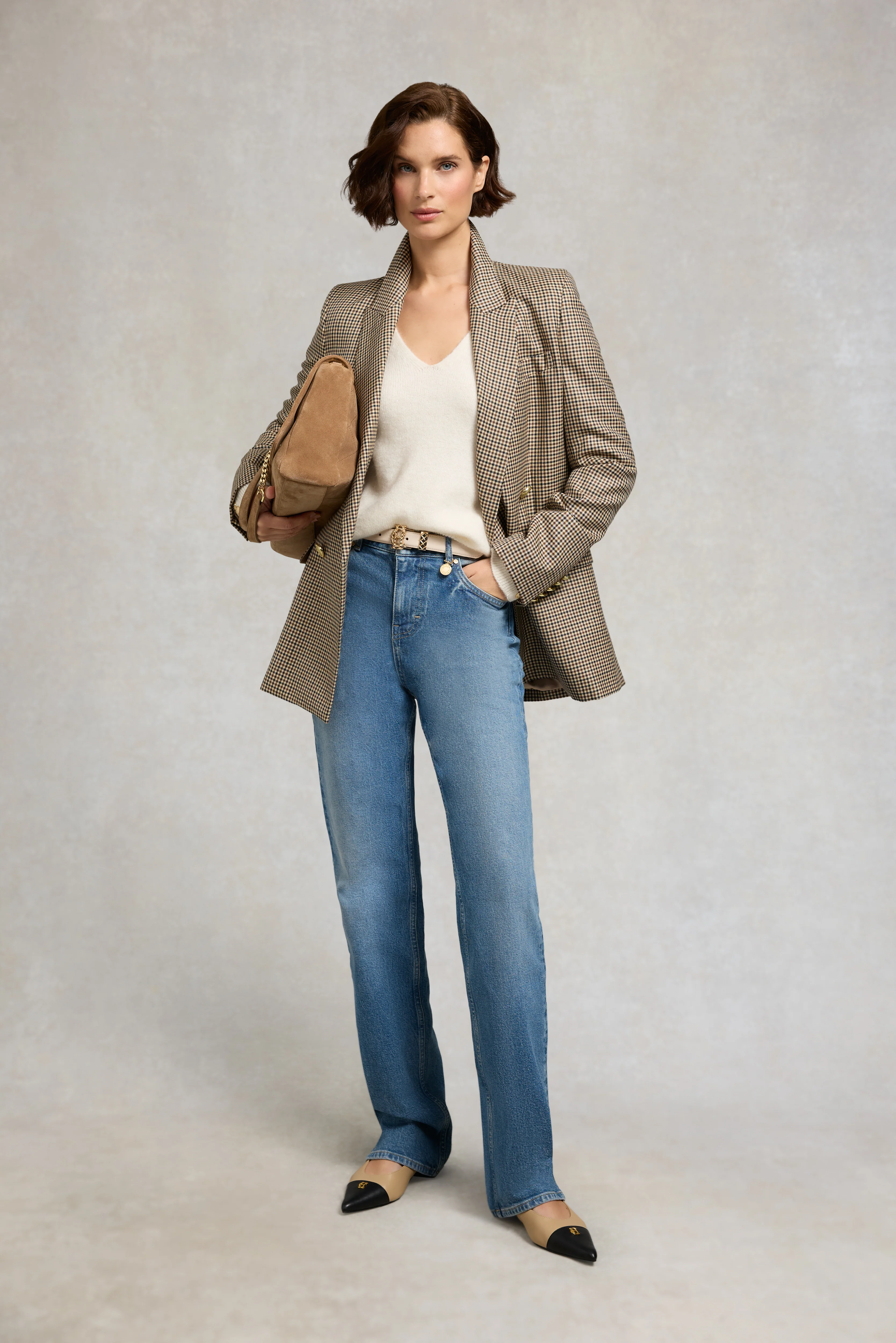 Tori V-Neck Knit (Natural) - Image 3