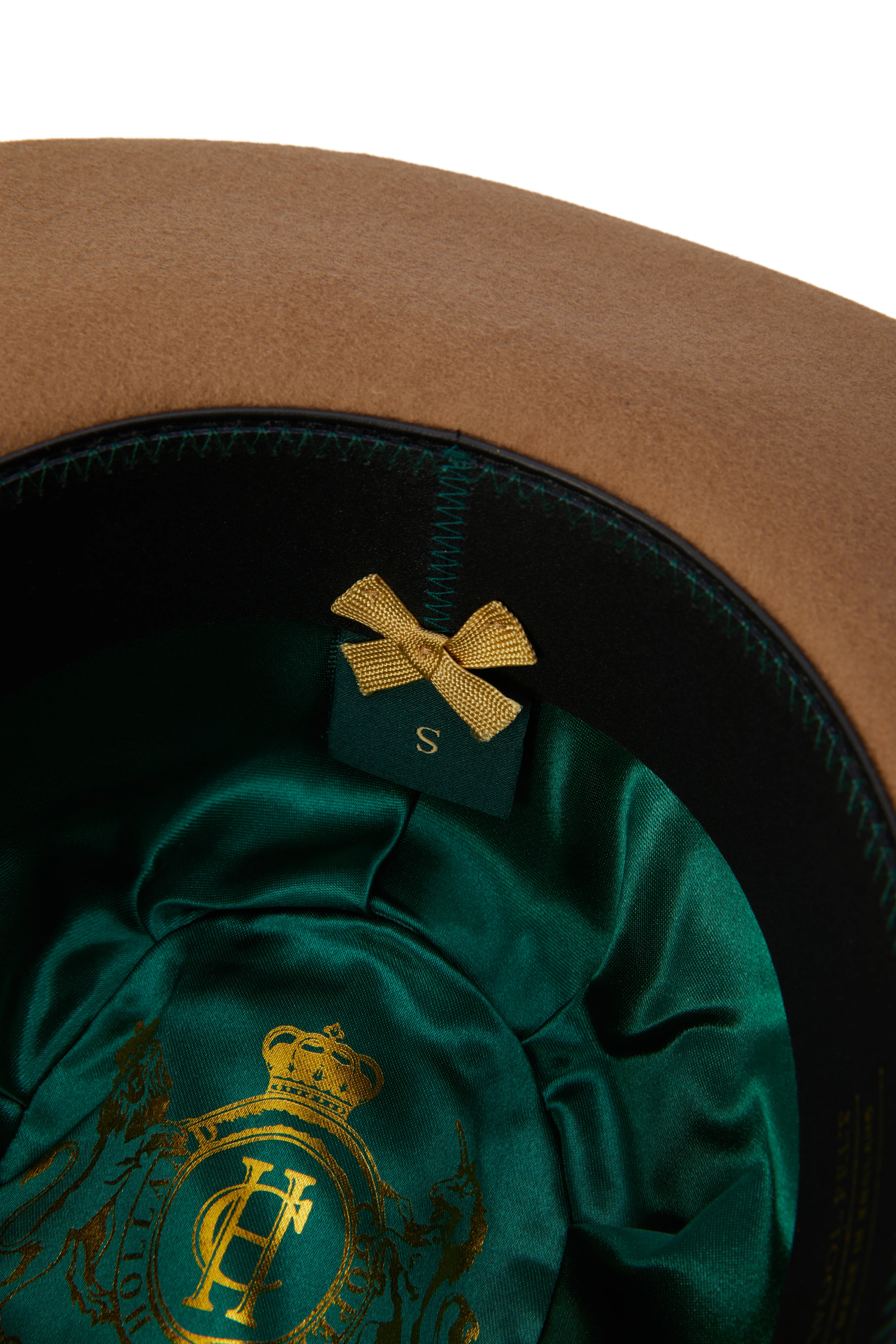 Trilby Hat Iridescent Feather Band (Camel) - Image 9