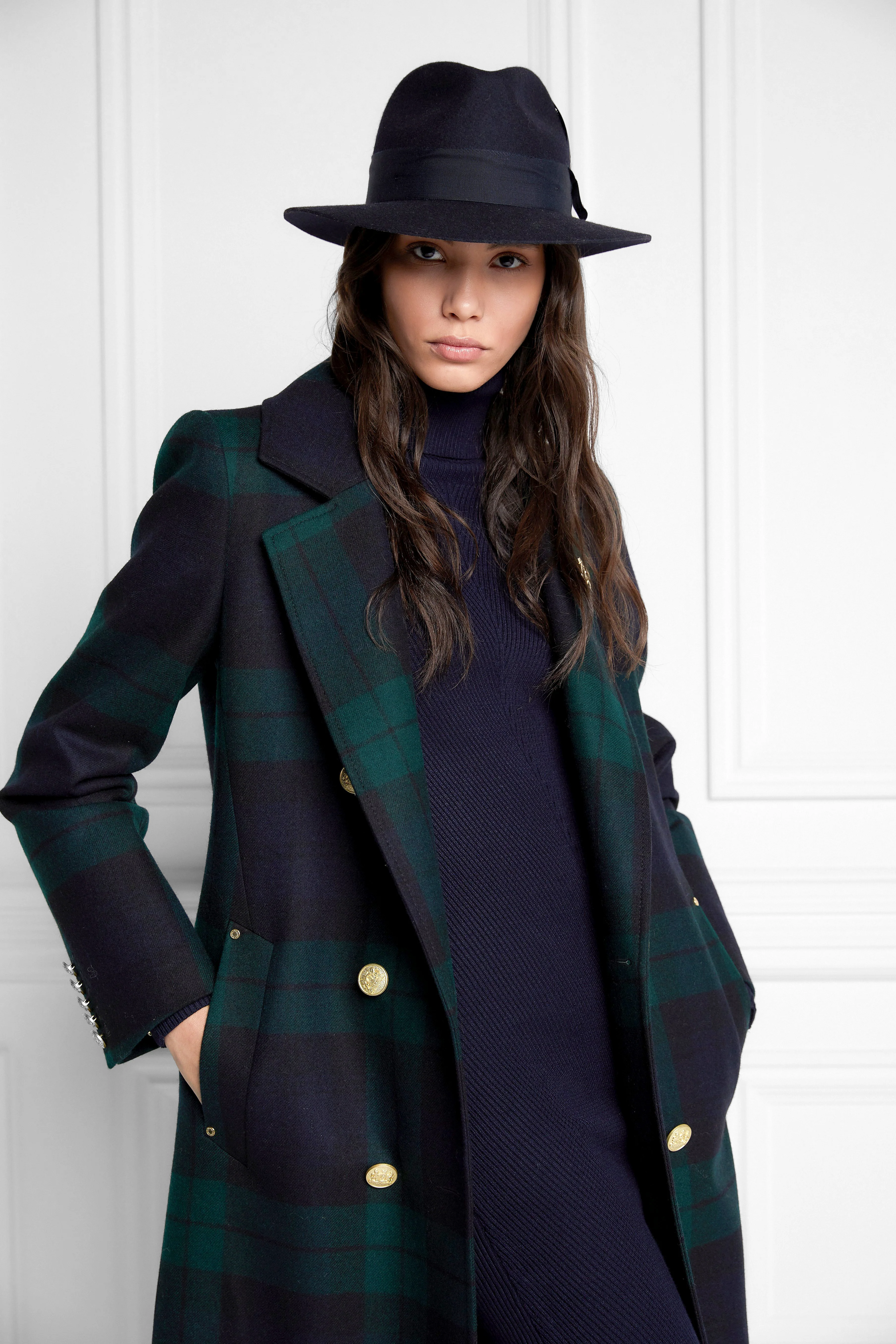 Trilby Hat Spot Feather (Ink Navy) - Image 4