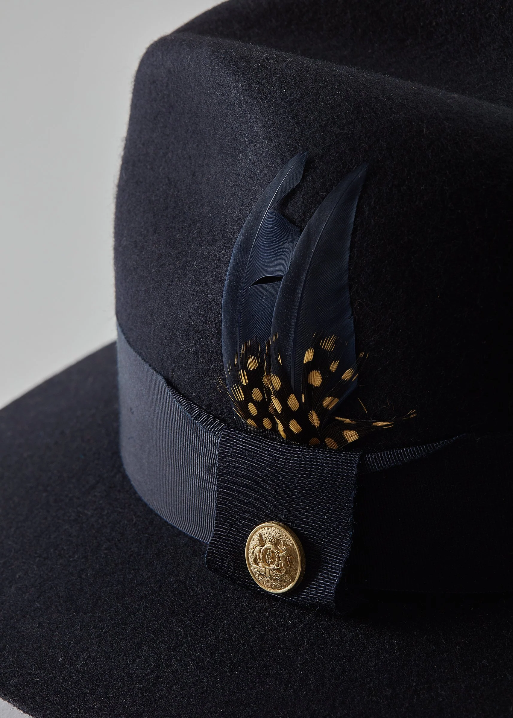Trilby Hat Spot Feather (Ink Navy) - Image 6