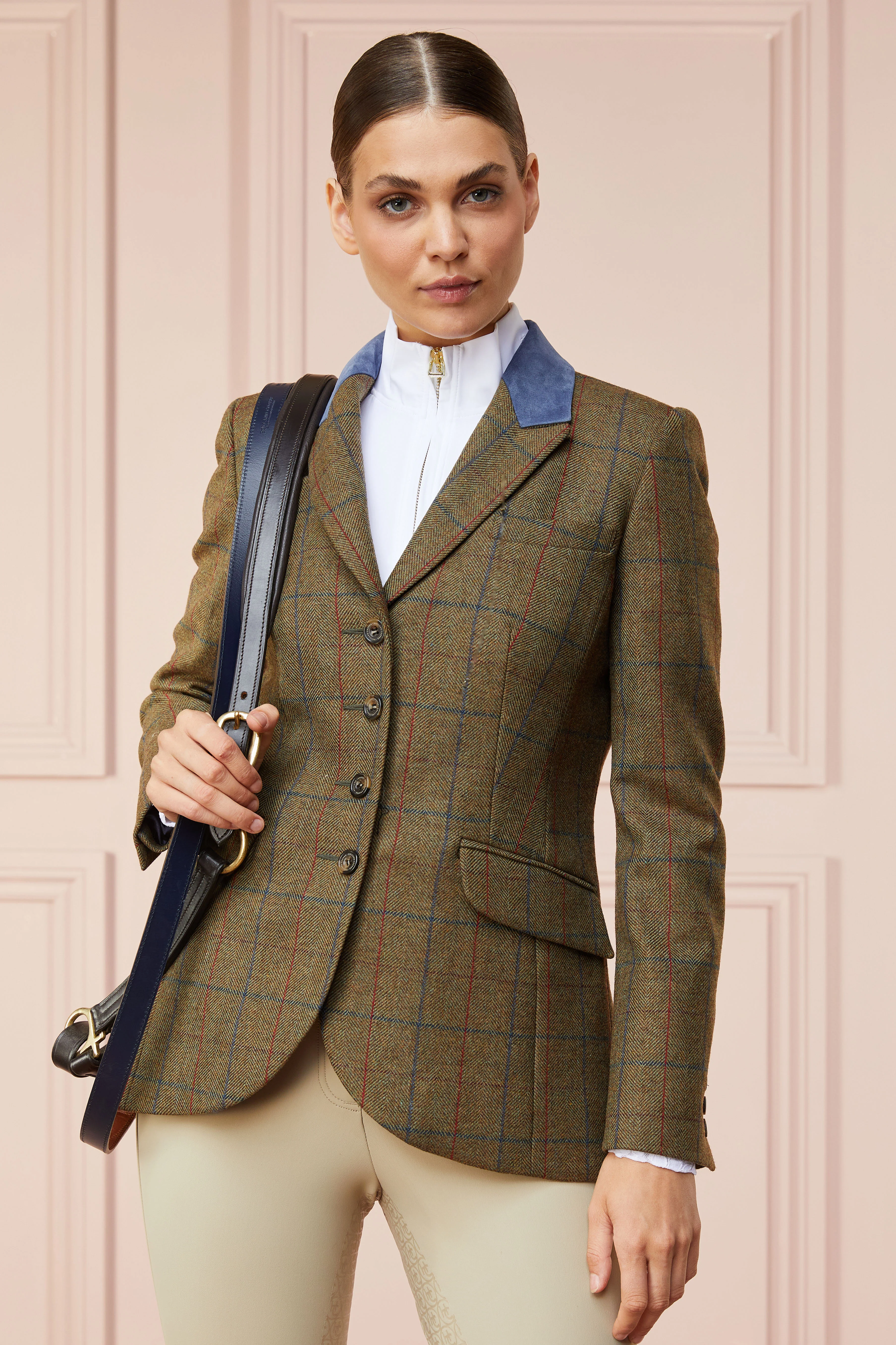 Tweed Riding Jacket (Glen Green) - Image 2