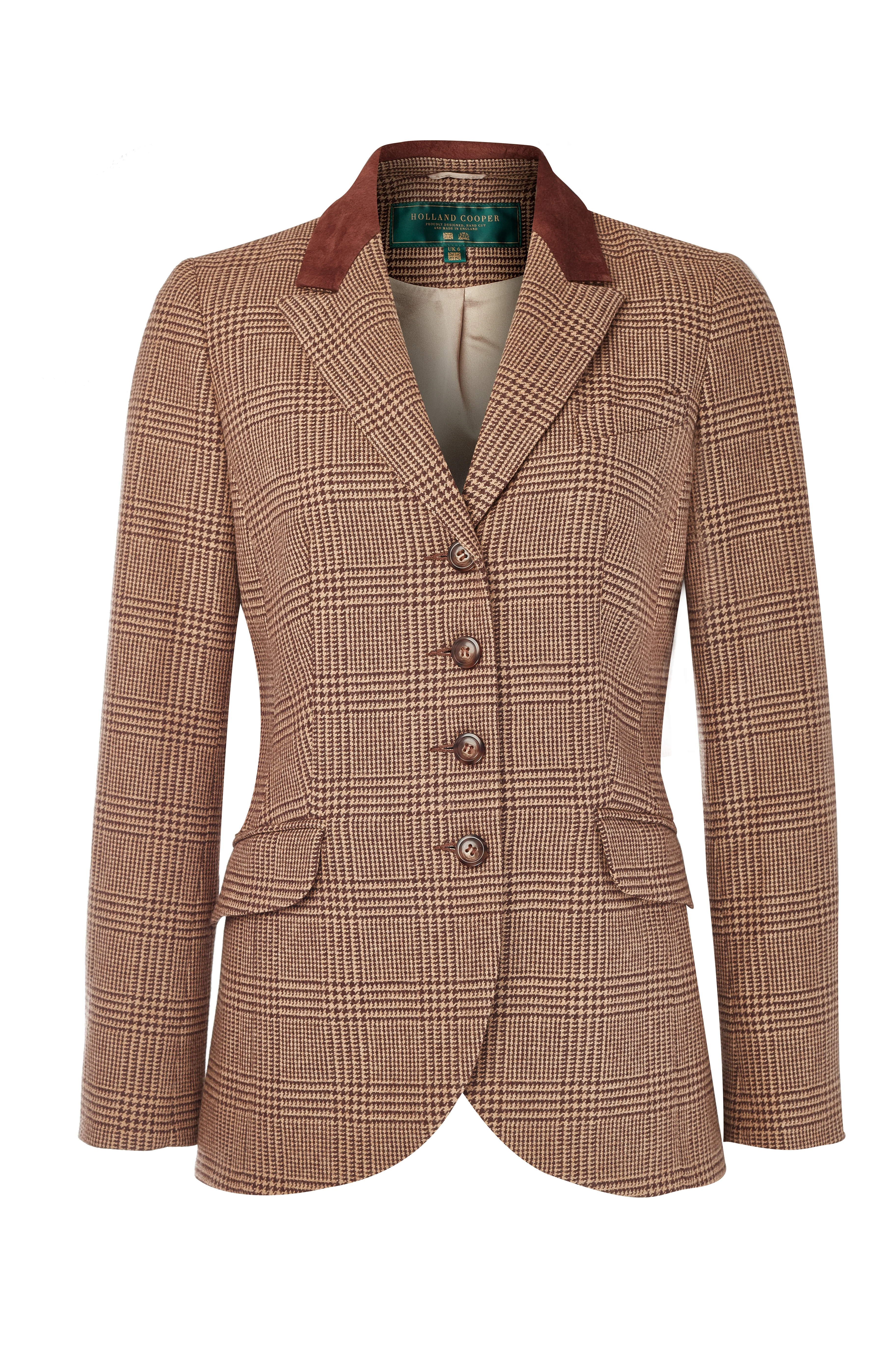 Tweed Riding Jacket (Tawny Brown) - Image 2
