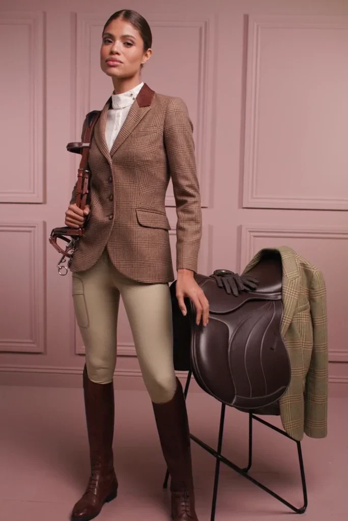 Tweed Riding Jacket (Tawny Brown) - Image 5