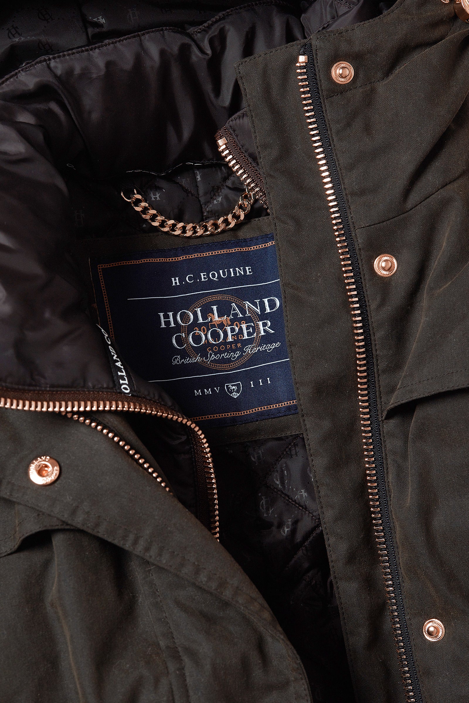 Wax Longline Field Coat (Dark Olive) - Image 12