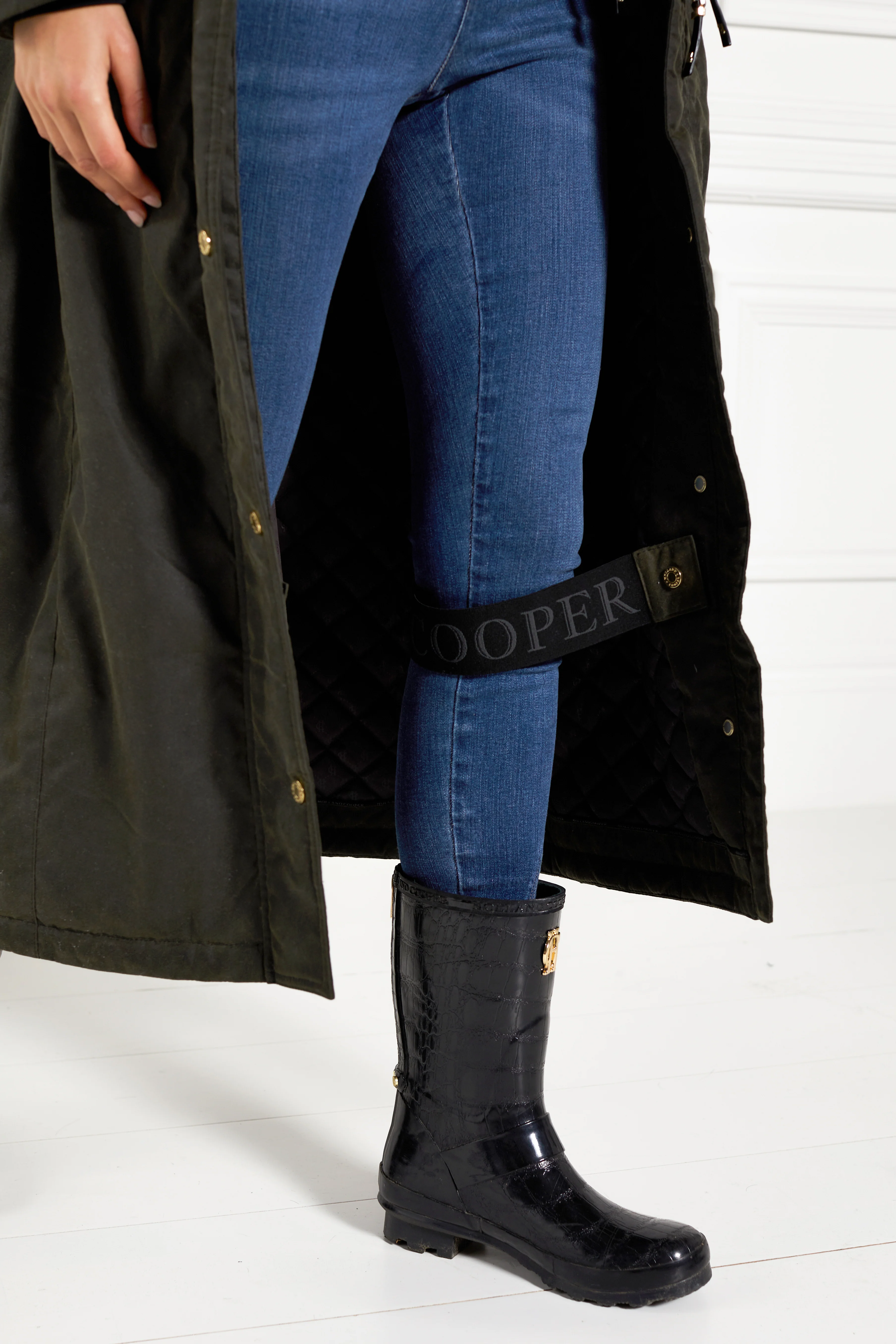 Wax Longline Field Coat (Dark Olive) - Image 7