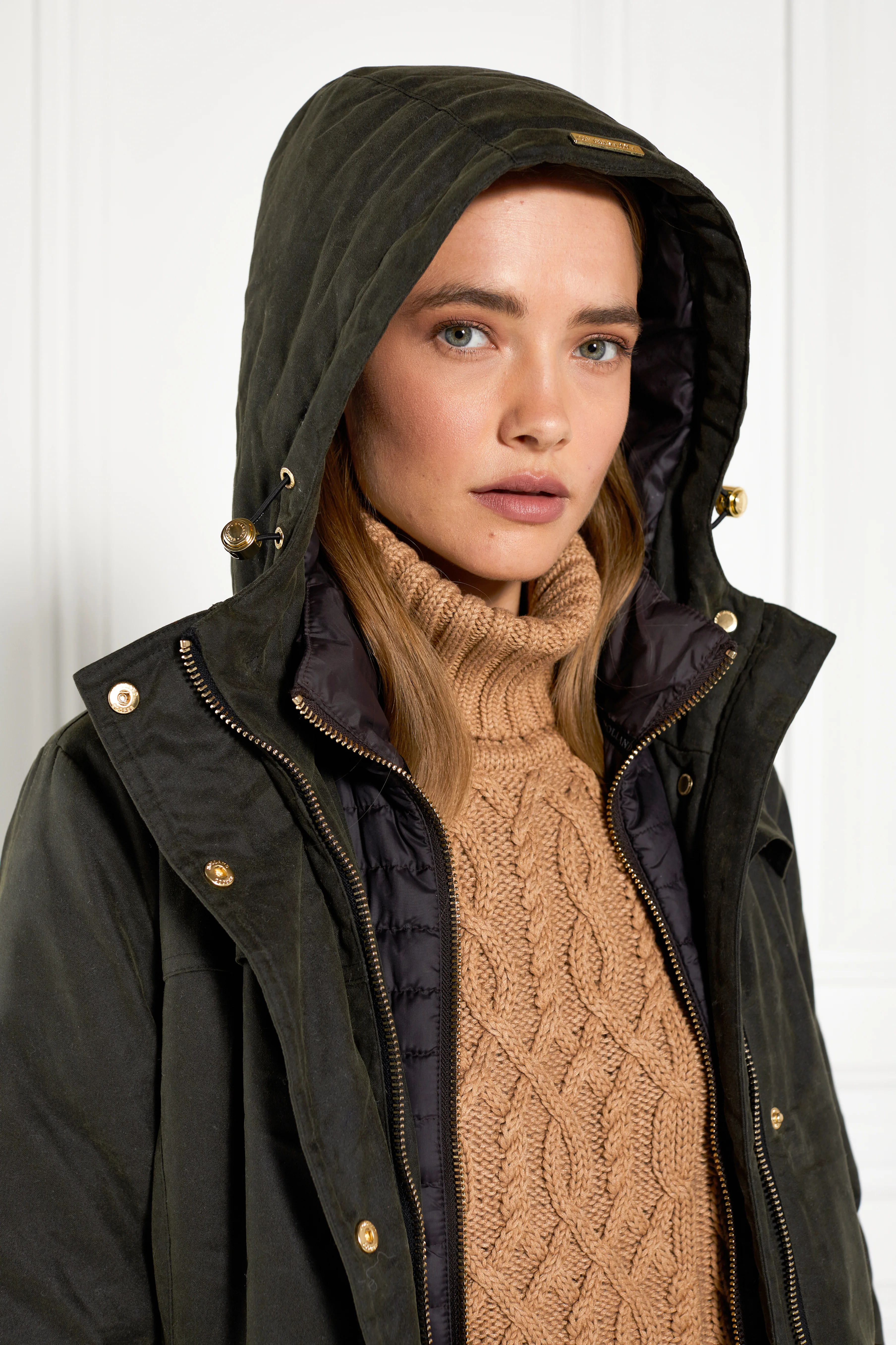 Wax Longline Field Coat (Dark Olive) - Image 8