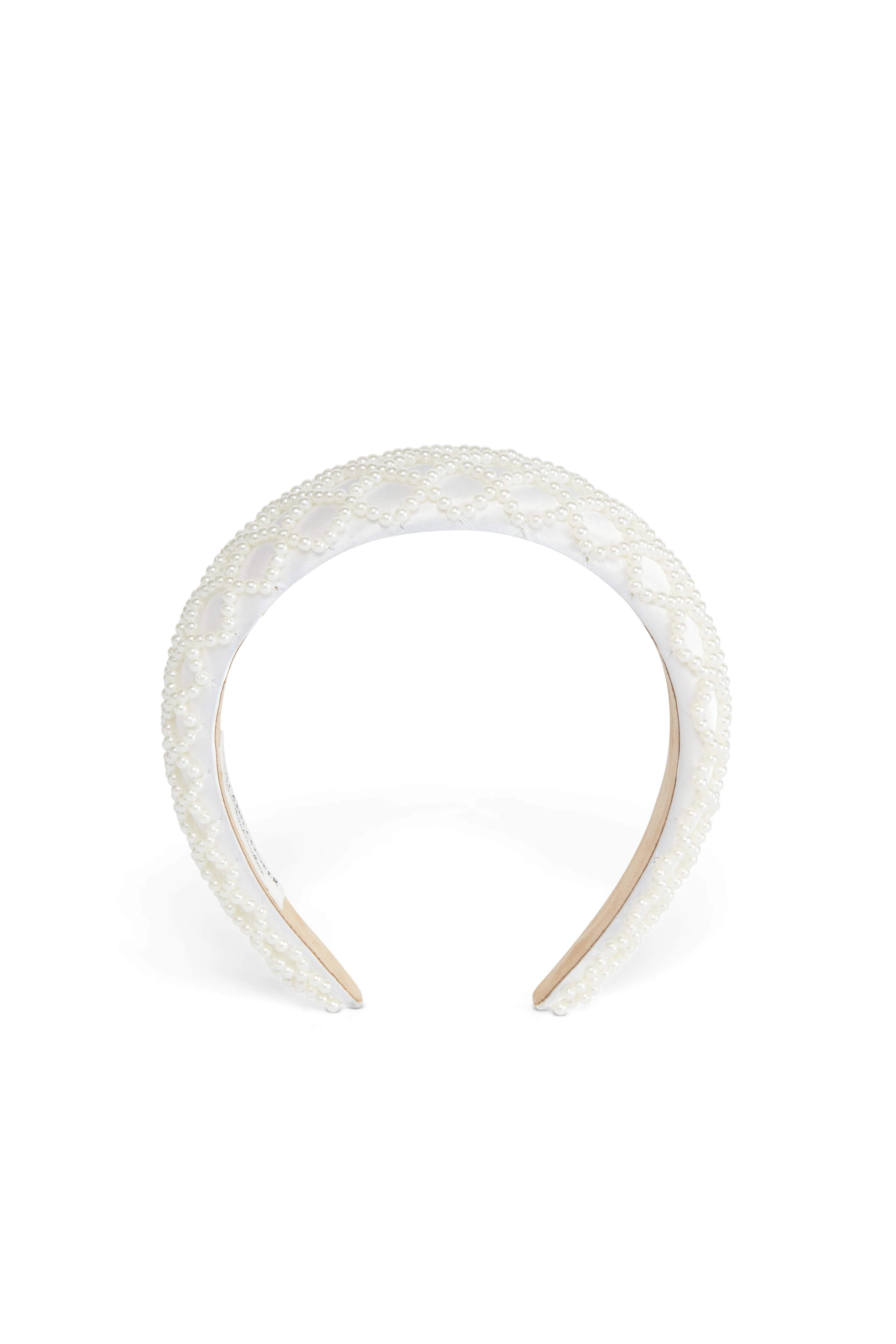 Wide Headband (White Pearl)