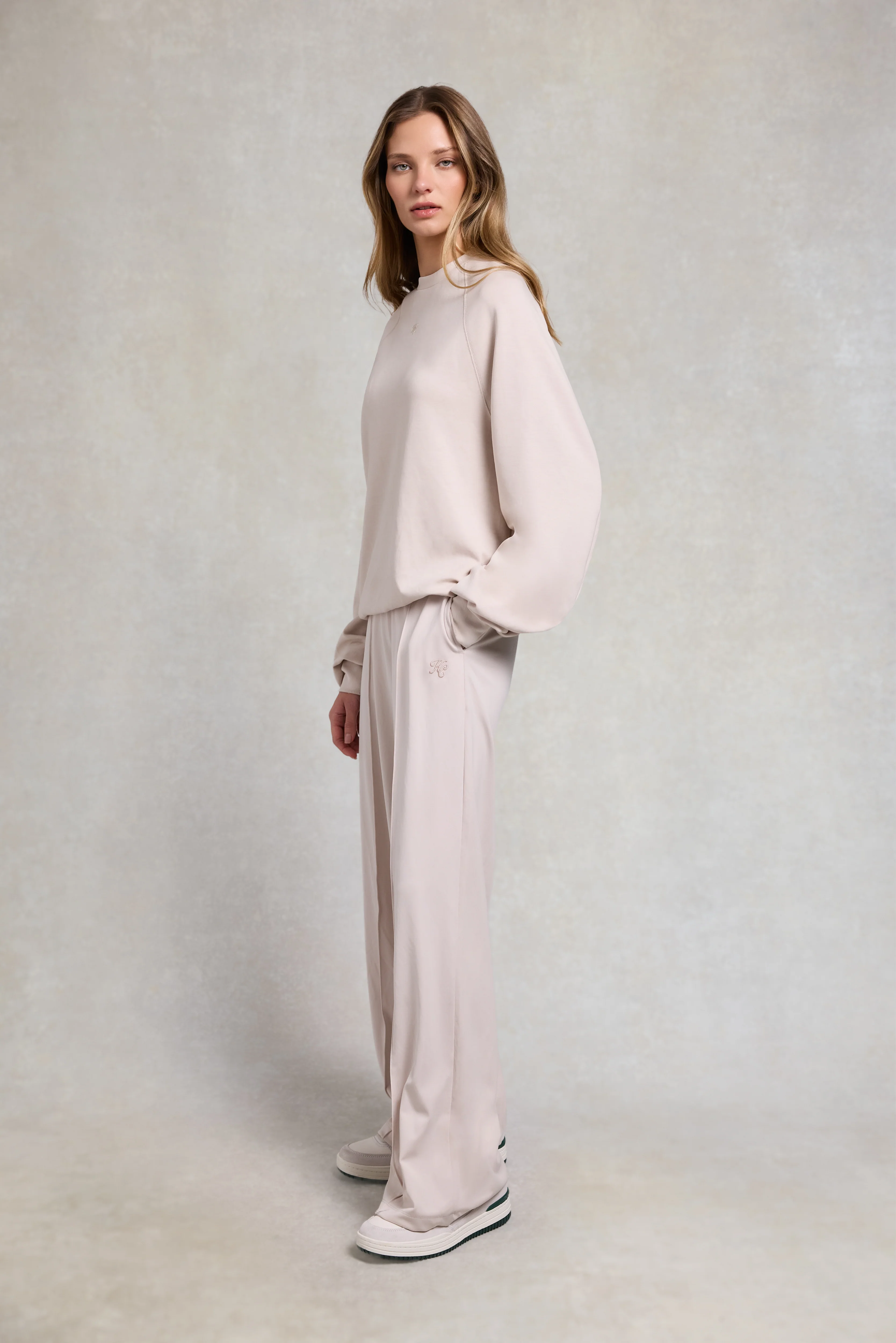 Artemis Wide Leg Soft Jogger (Light Stone) - Image 3