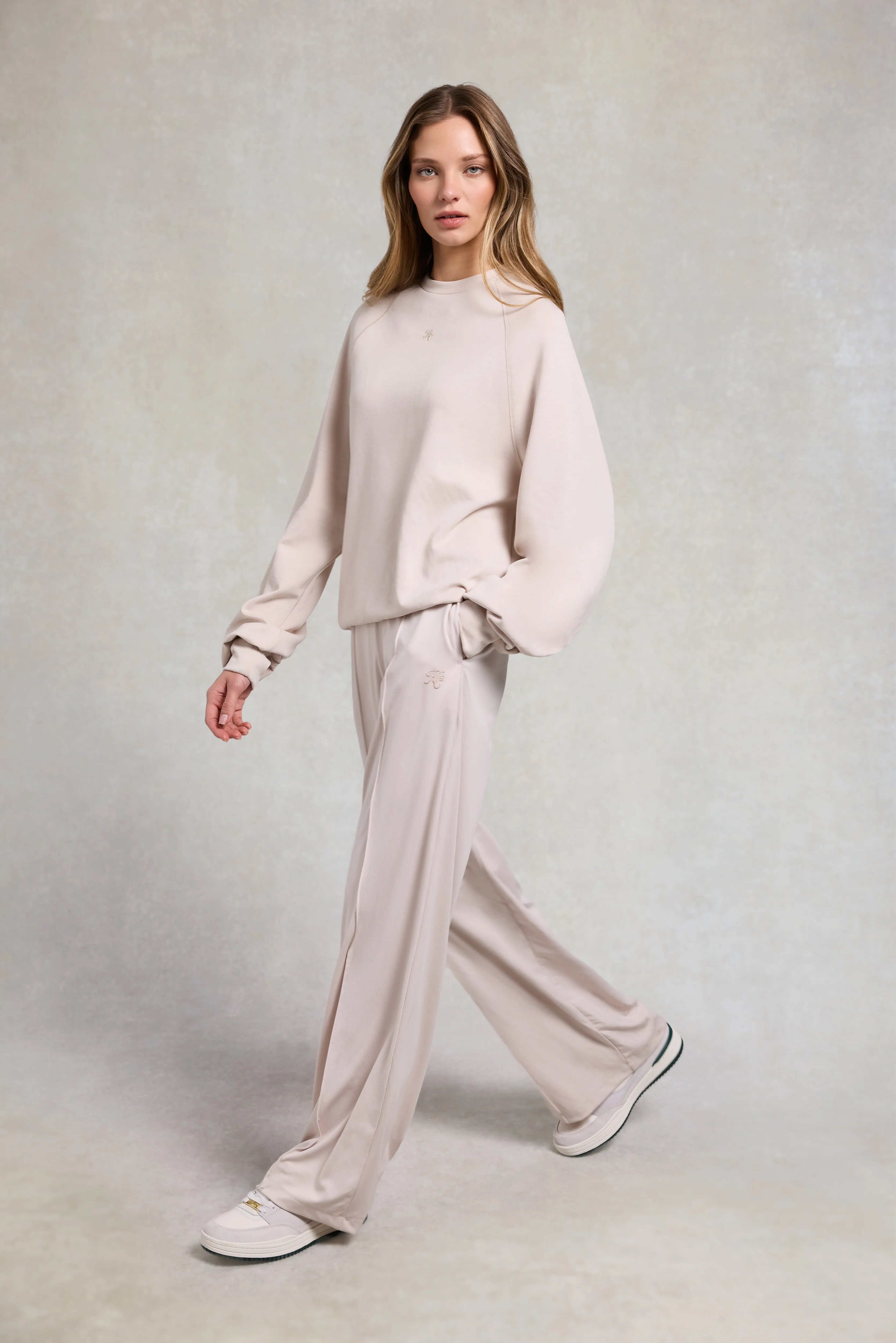 Artemis Wide Leg Soft Jogger (Light Stone) - Image 4
