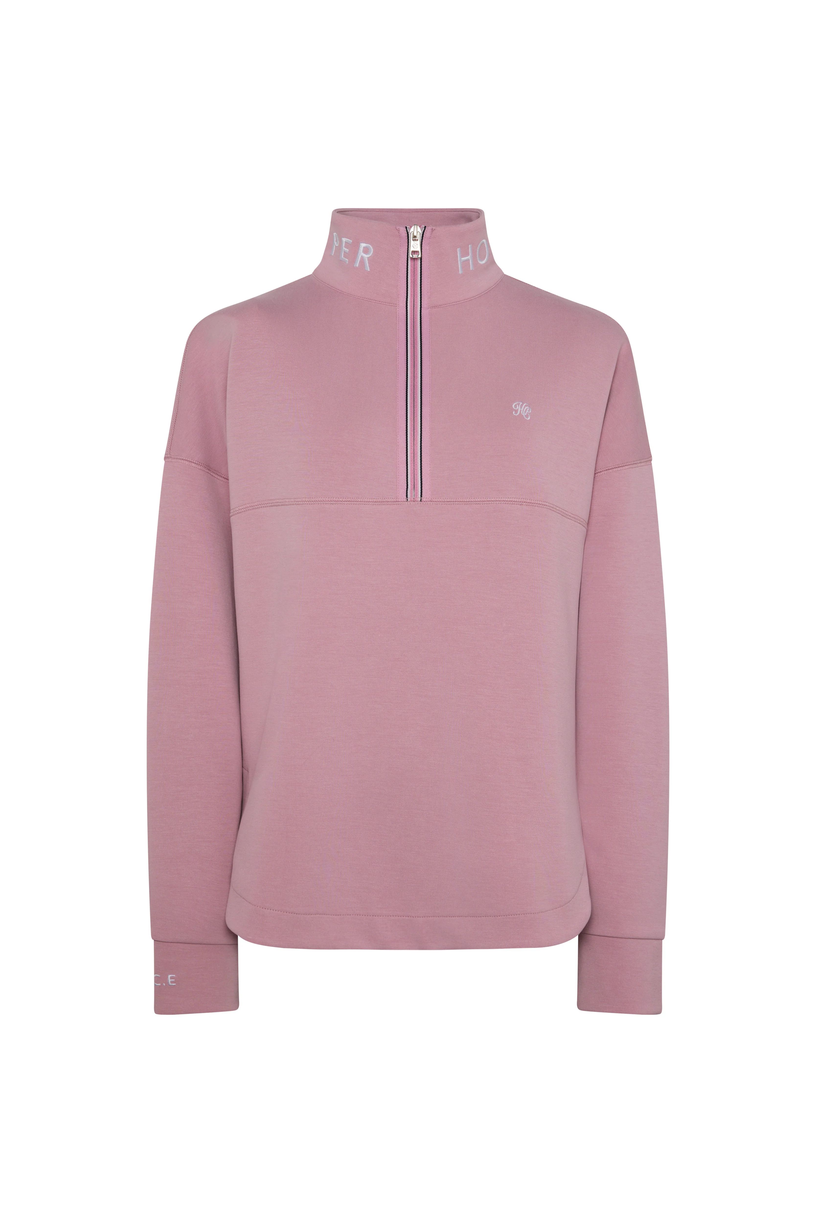 Windsor Quarter Zip Sweat (Dawn Pink) - Image 6