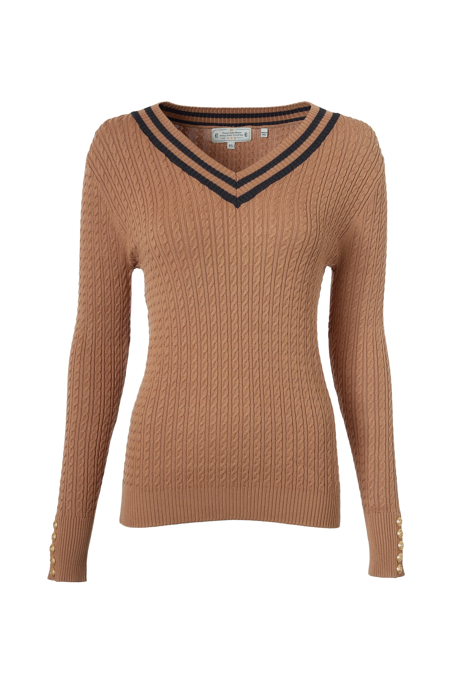 Zoe Knit (Dark Camel Marl) - Image 4