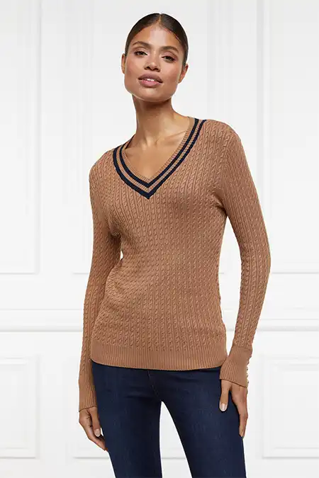 Zoe Knit (Dark Camel Marl) - Image 5