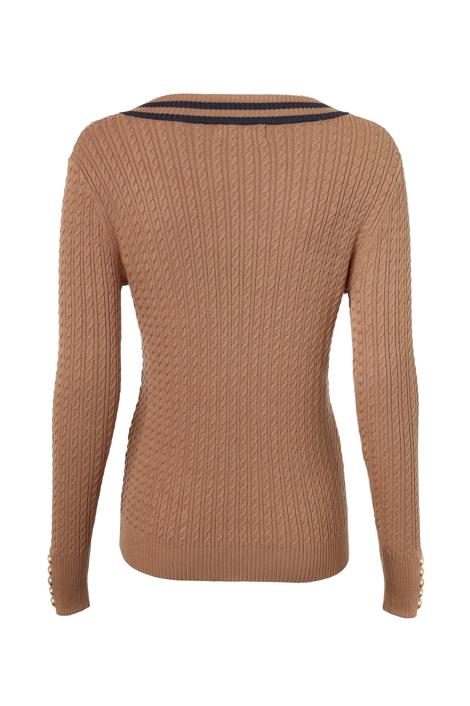 Zoe Knit (Dark Camel Marl) - Image 6