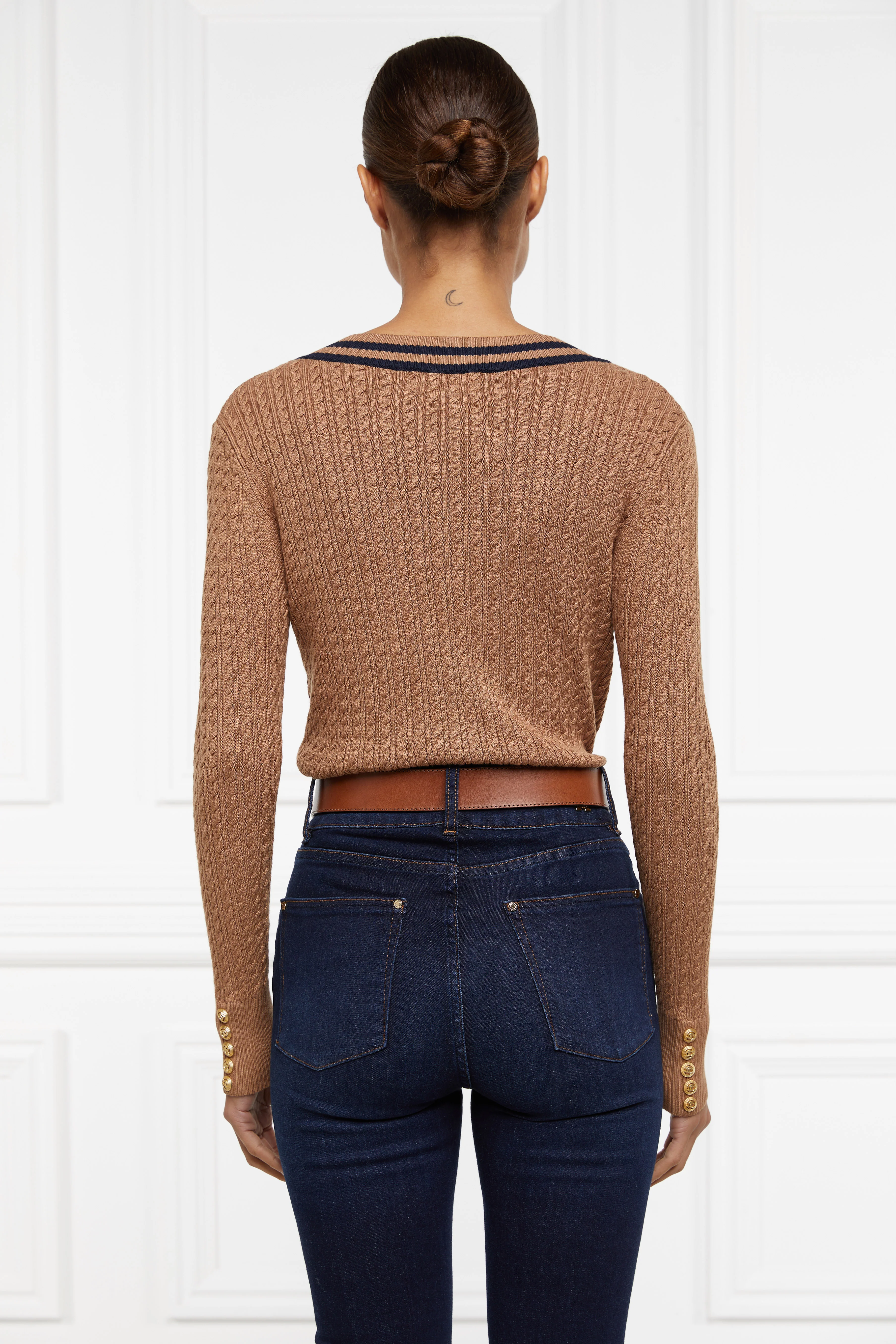 Zoe Knit (Dark Camel Marl) - Image 8