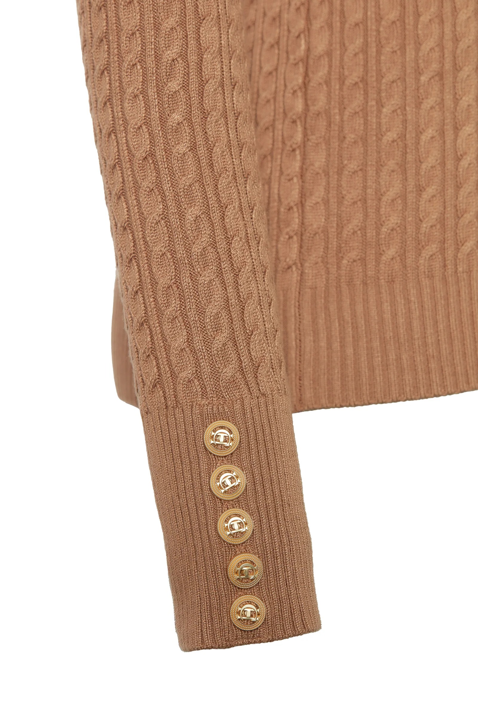 Zoe Knit (Dark Camel Marl) - Image 9